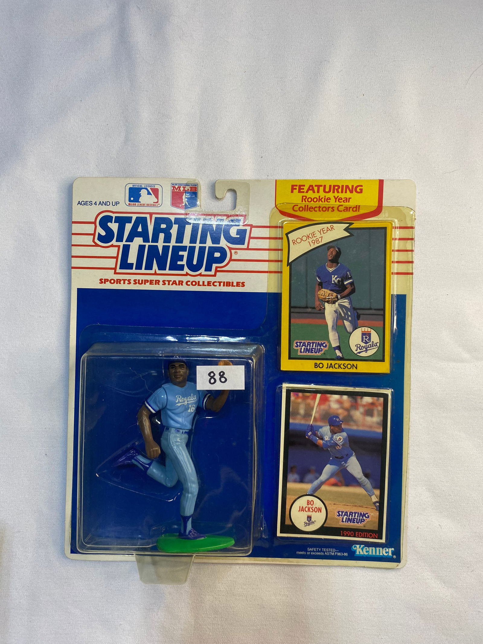 1990 Starting Lineup Bo Jackson - Includes Rookie Year Collector's Card! (1 of 1)