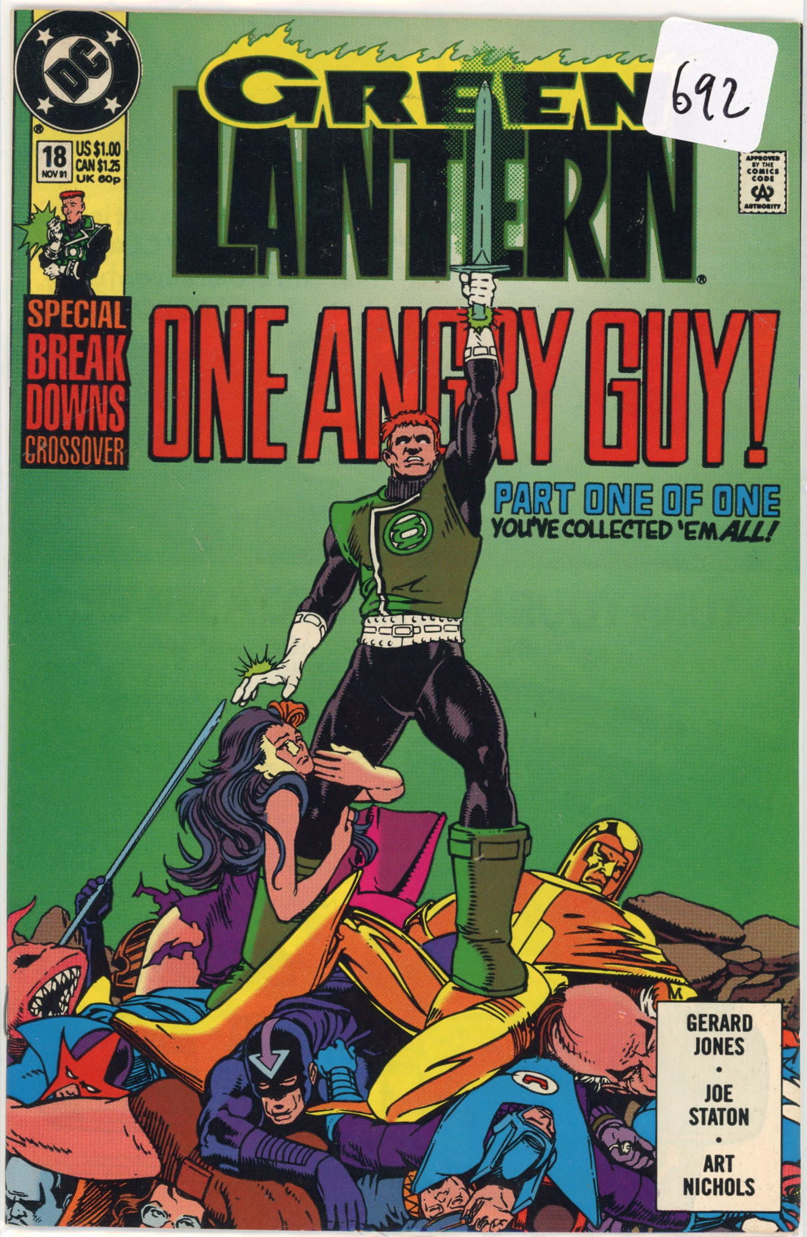 1991 DC Green Lantern Issue 18 (1 of 1)