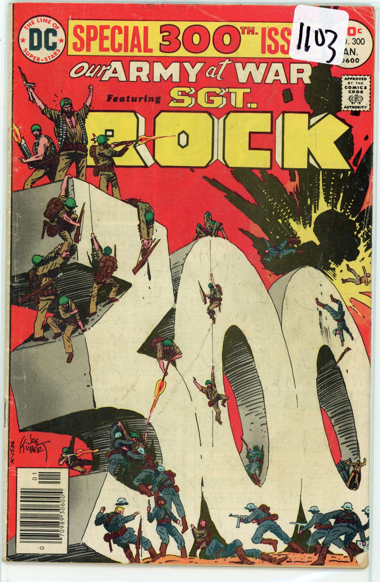 1977 DC S.G.T Rock Issue 300 (1 of 1)