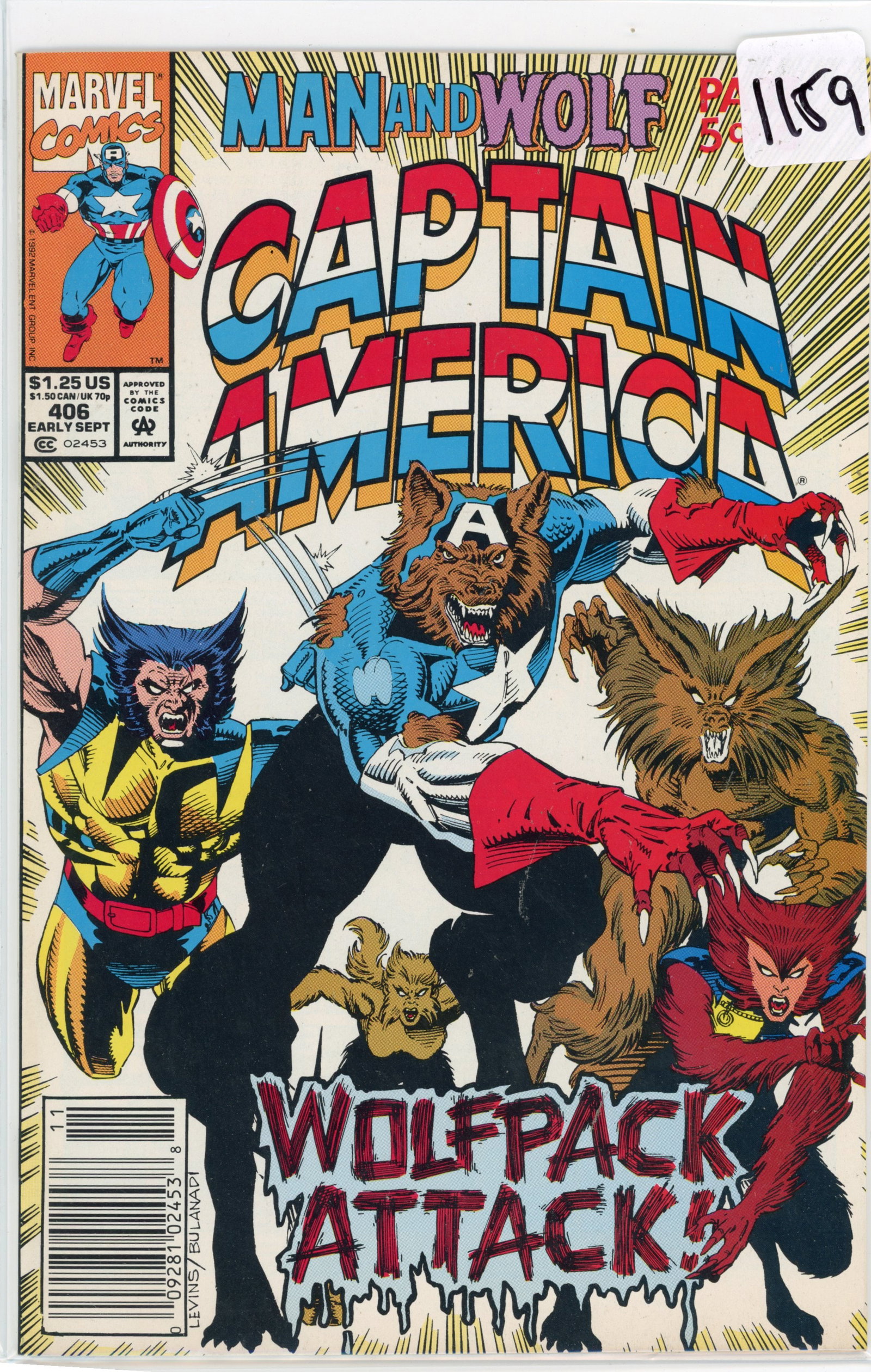 1992 Captain America Issue 406 (1 of 1)