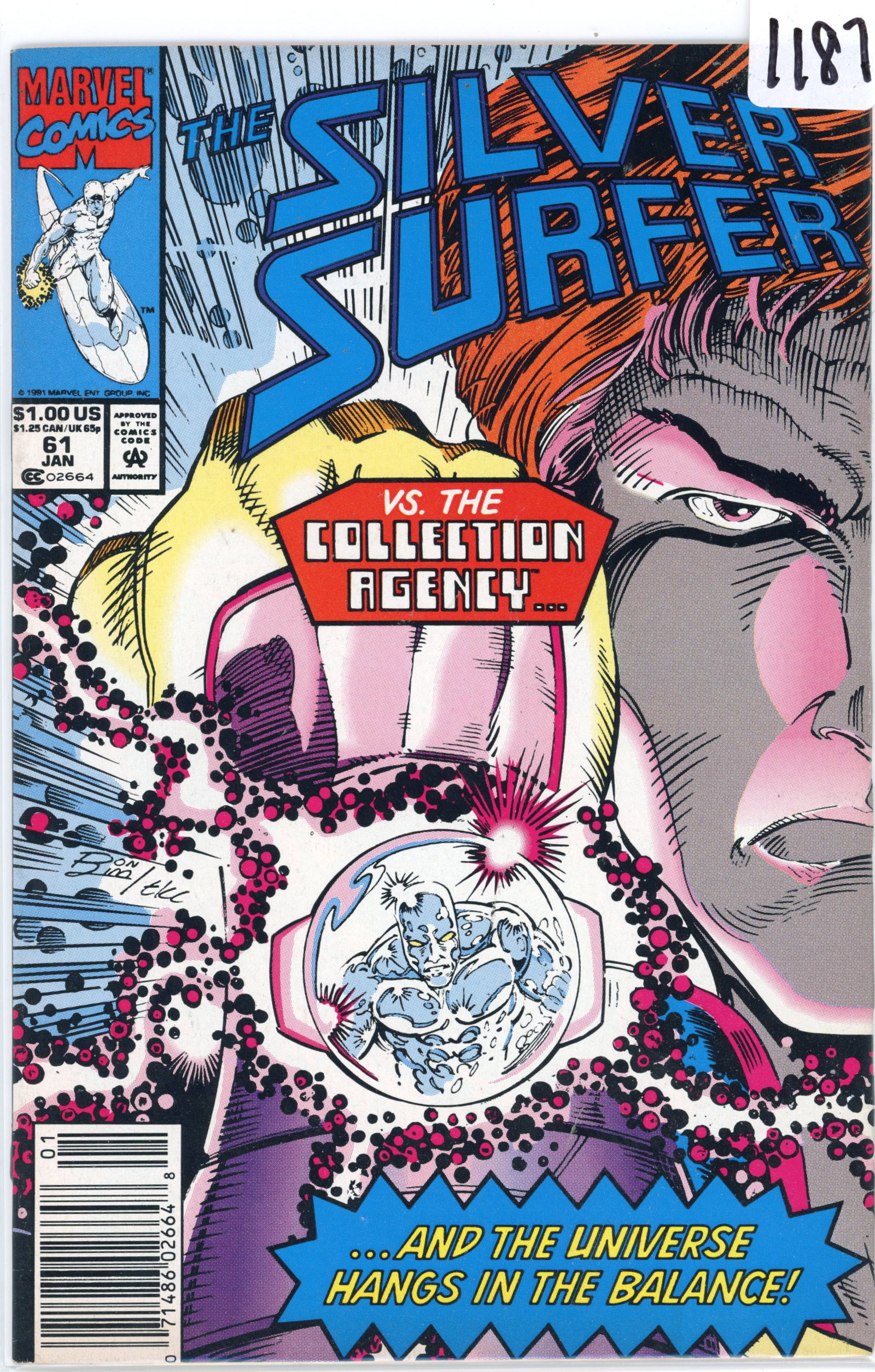 1991 Marvel Silver Surfer Issue 61 (1 of 1)