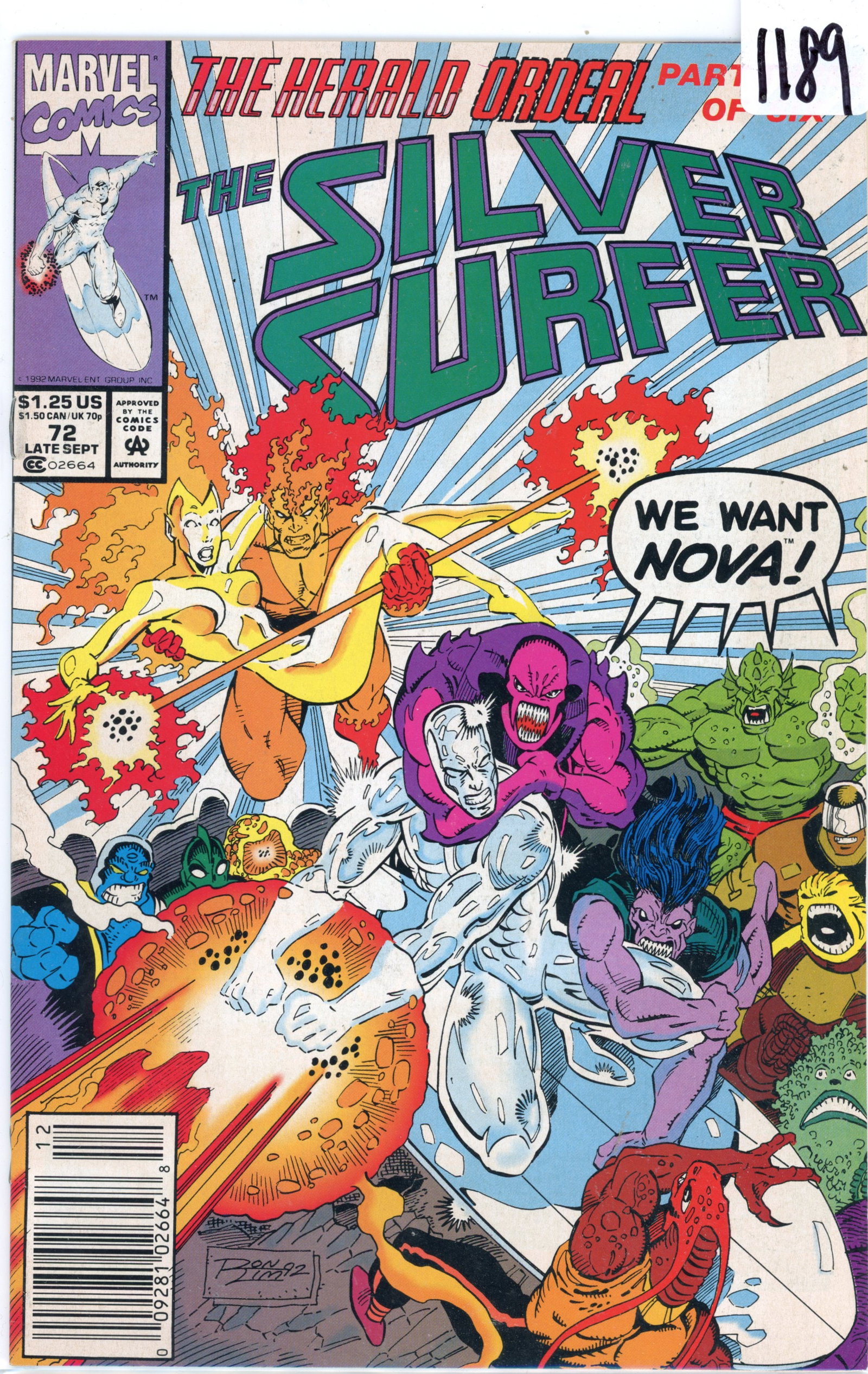 1992 Marvel Silver Surfer Issue 72 (1 of 1)