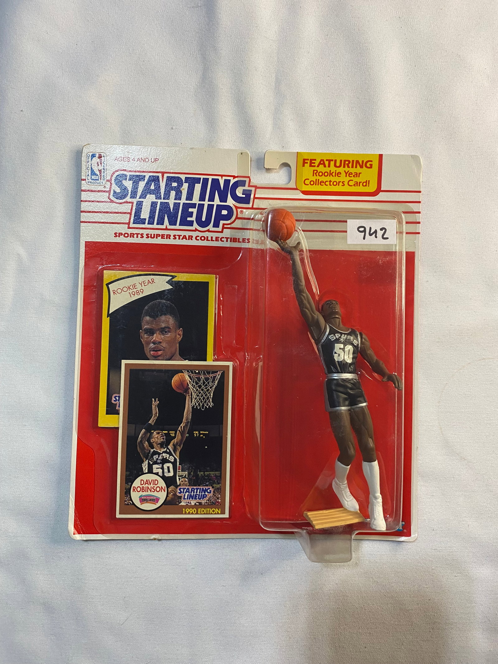 1990 Starting Lineup David Robinson - Rookie Year Collector's Card (1 of 1)