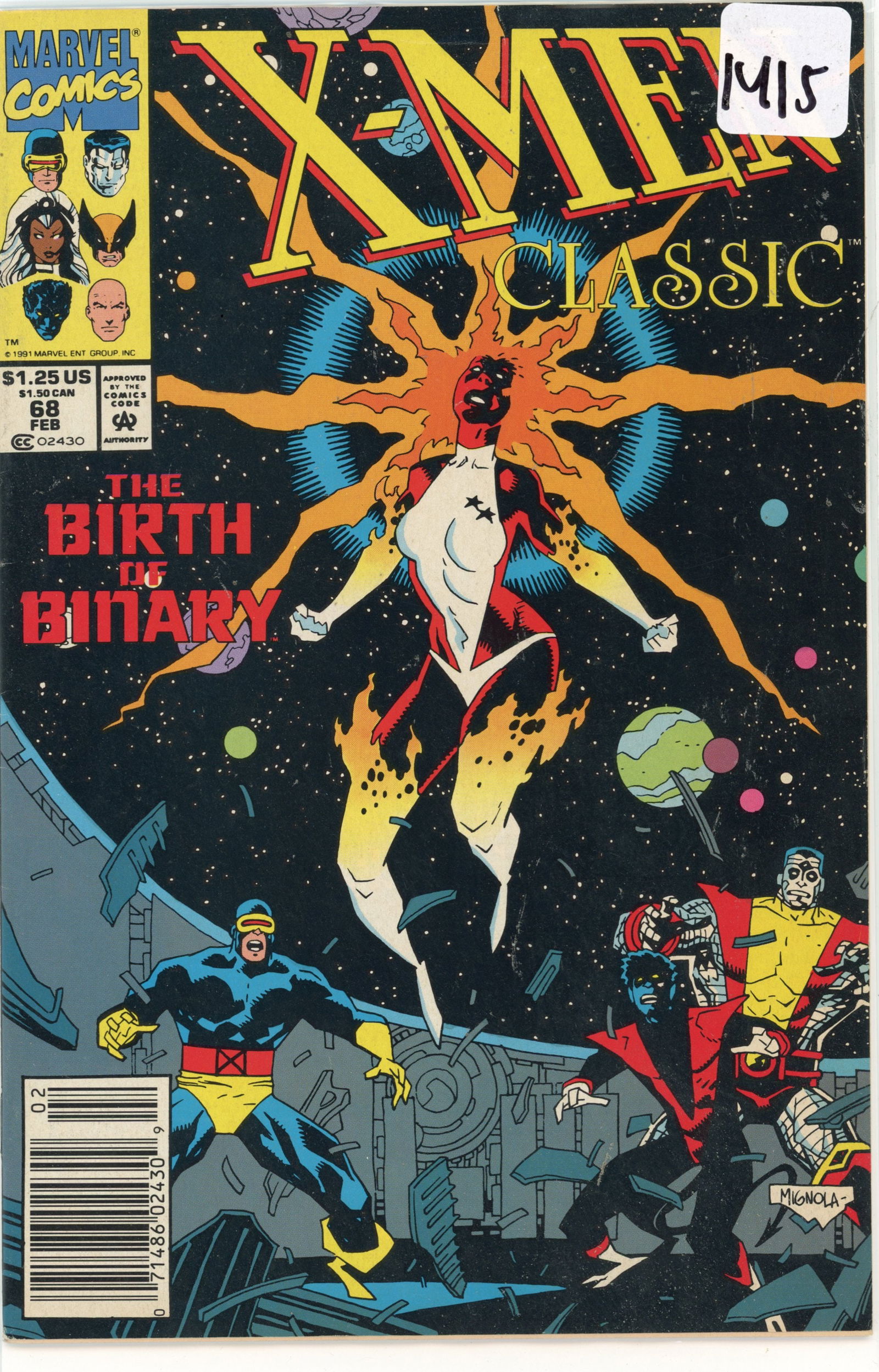 1991 Marvel X-men Issue 68 (1 of 1)