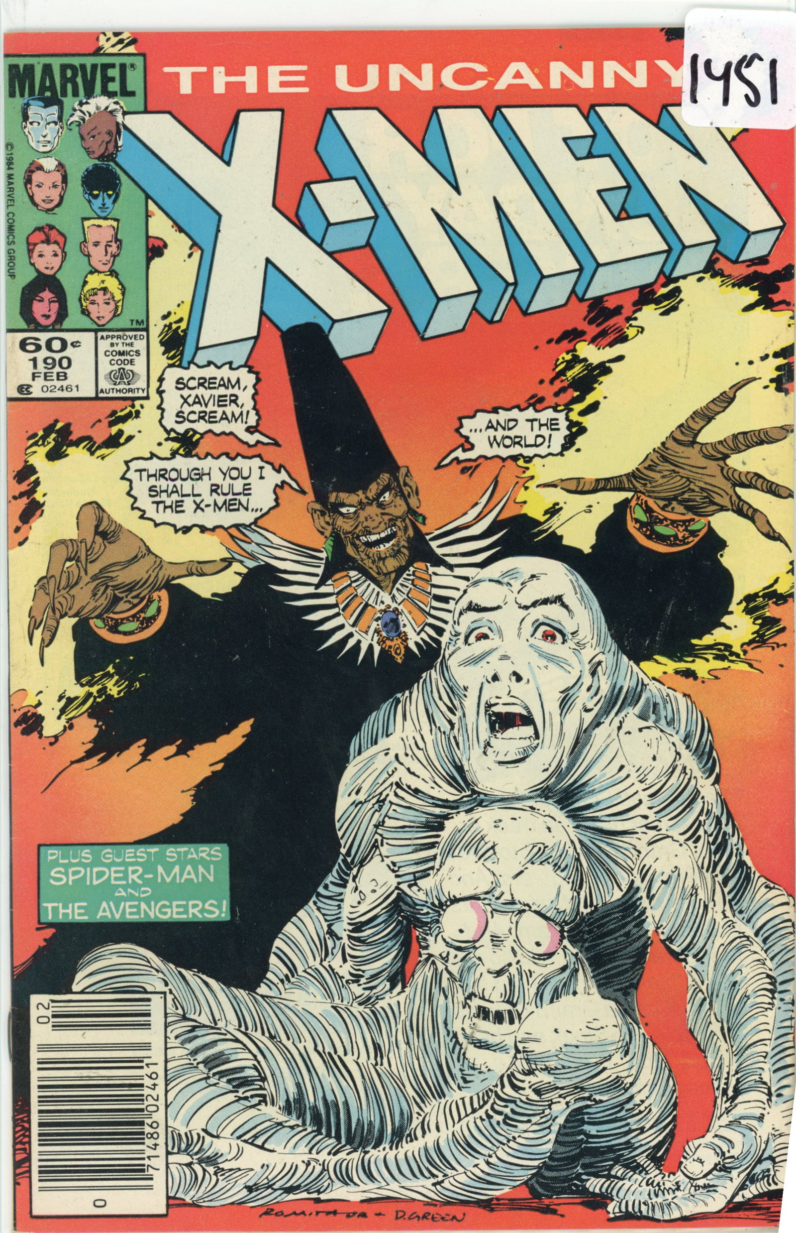 1984 Marvel X-Men Issue 190 (1 of 1)