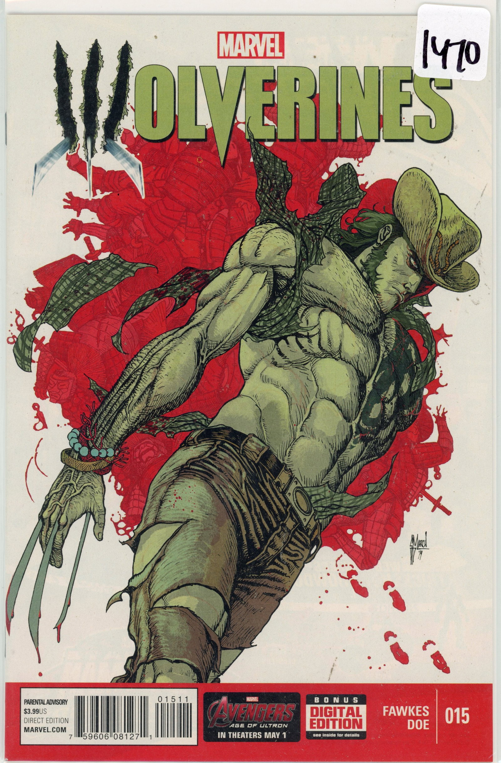 2015 Marvel Wolverine Issue 15 (1 of 1)