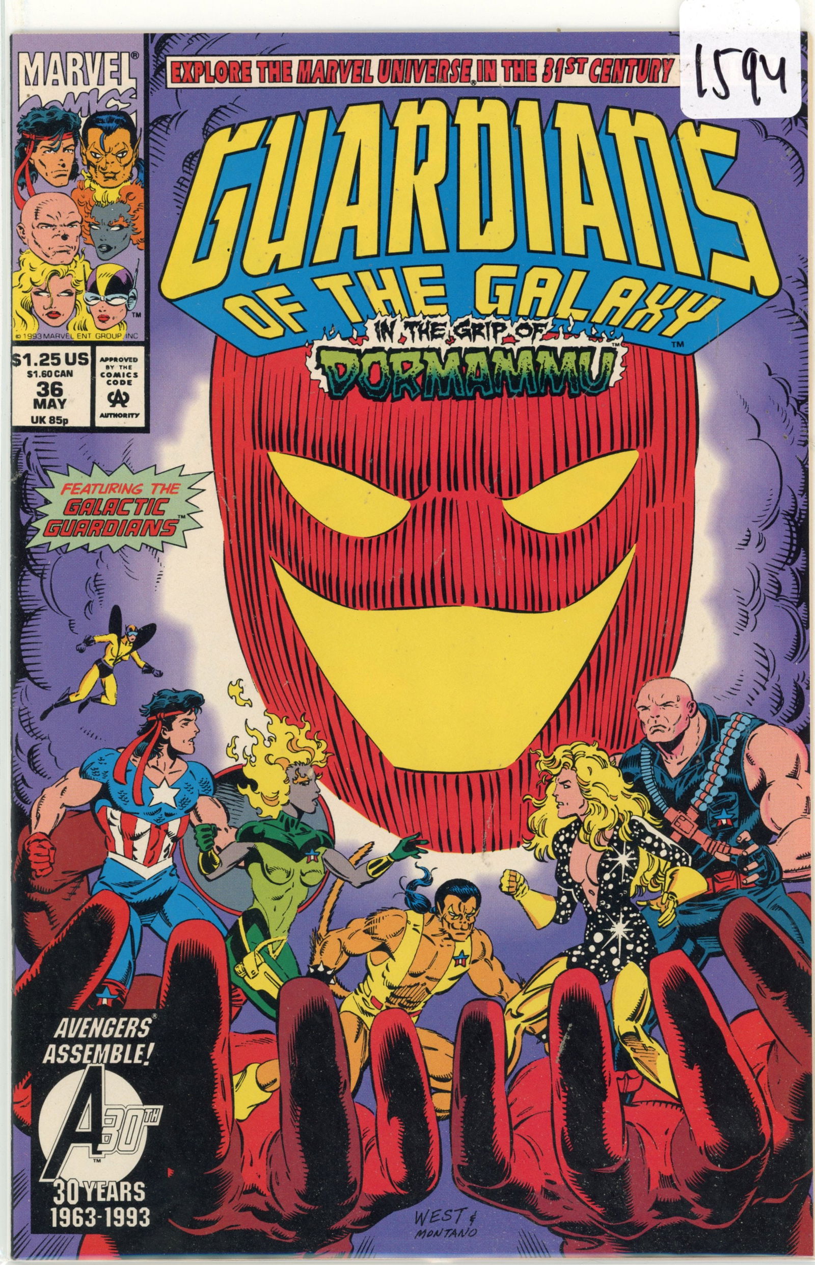 1993 Marvel Guardians Of Galaxy Issue 36 (1 of 1)