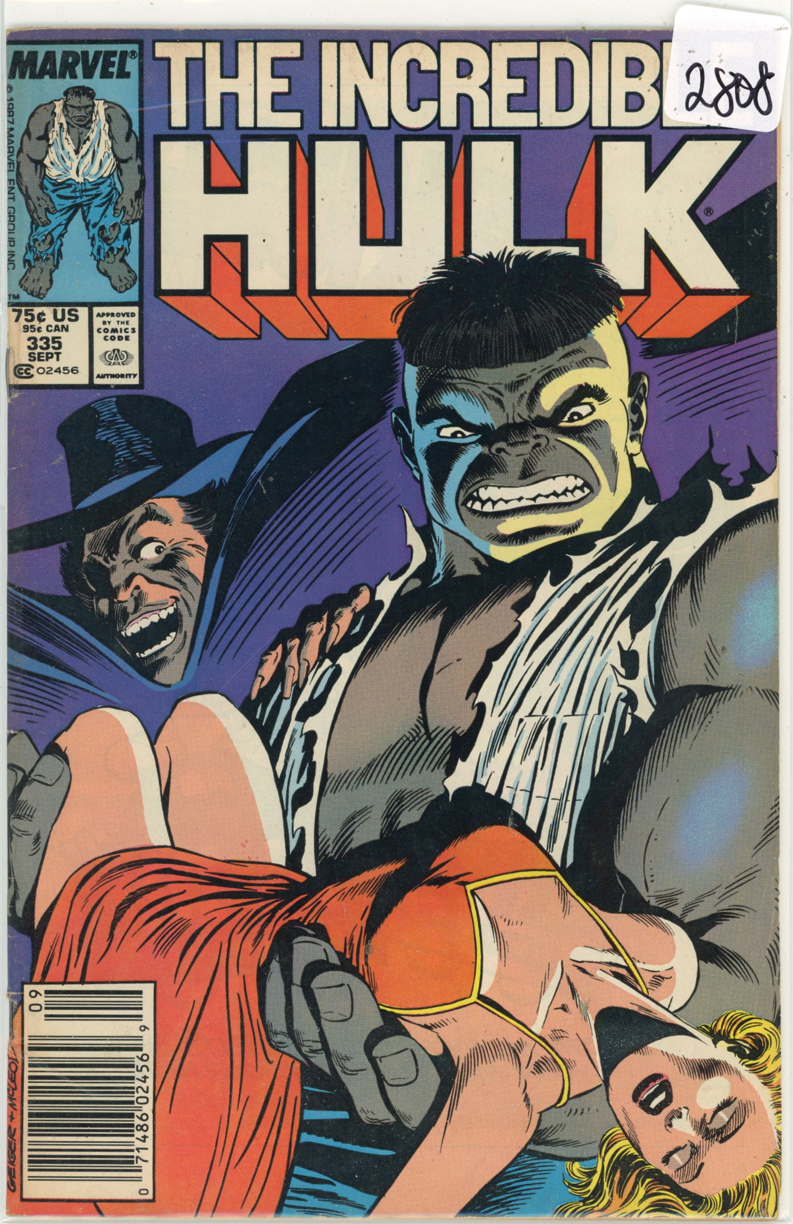 1987 Marvel Hulk Issue 335 (1 of 1)