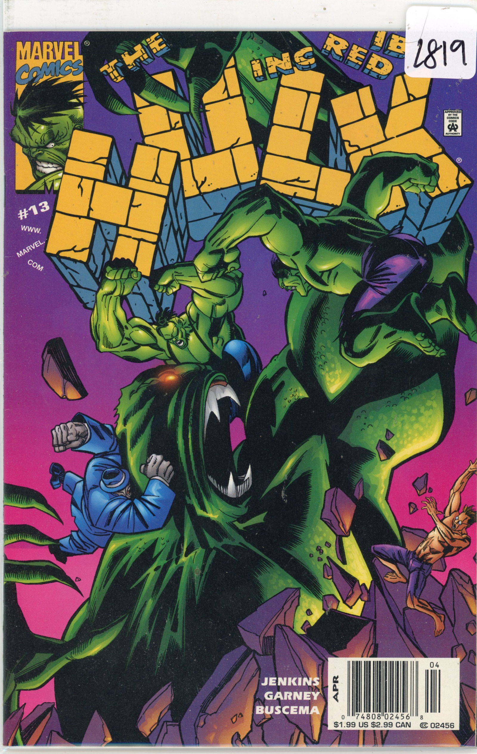 2000 Marvel Hulk Issue 13 (1 of 1)