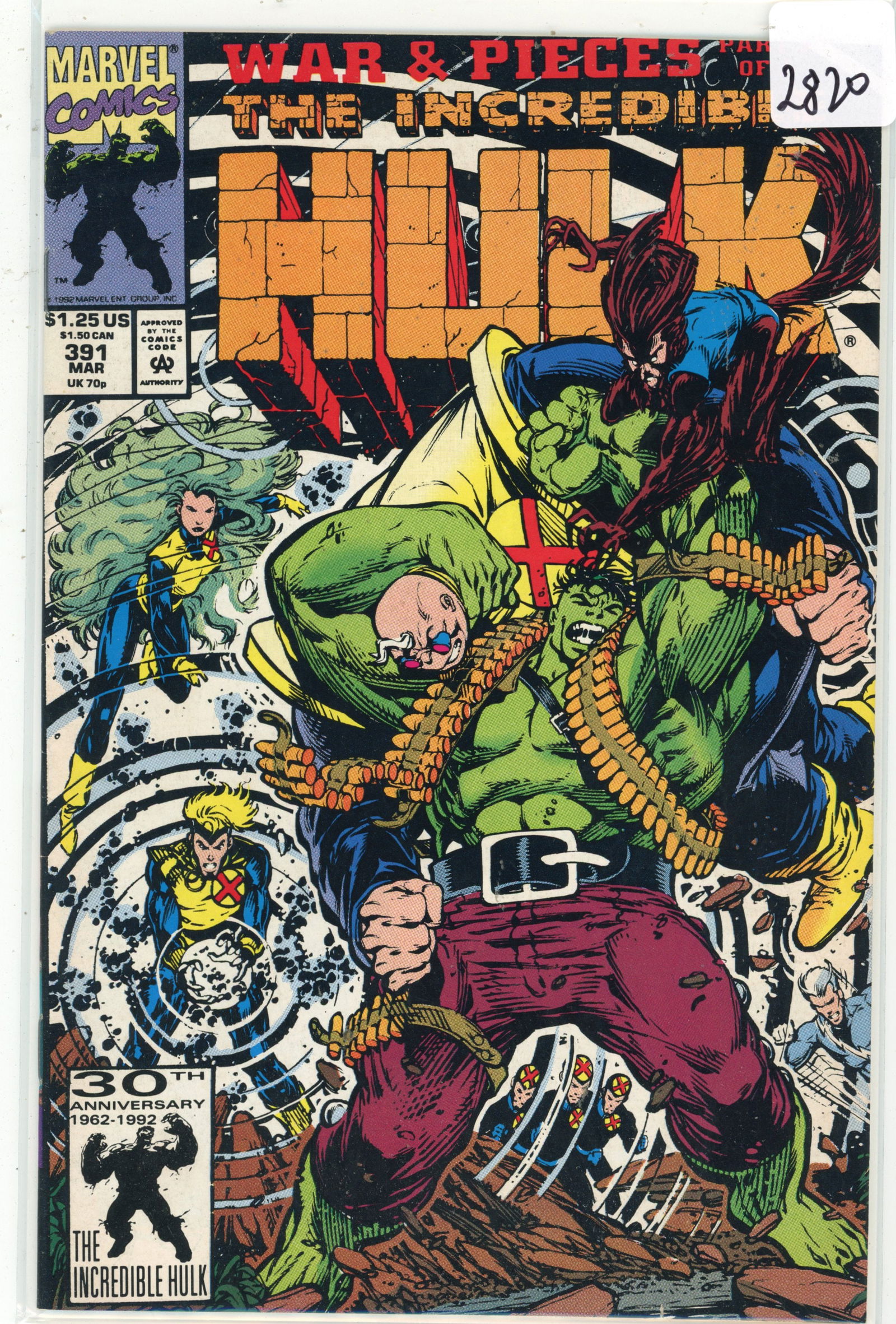 1992 Marvel Hulk Issue 391 (1 of 1)