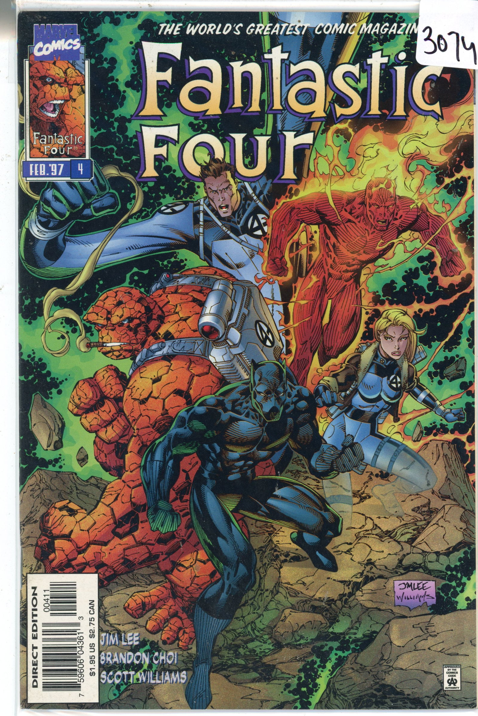 1997 Marvel Fantastic Four Issue 4 (1 of 1)