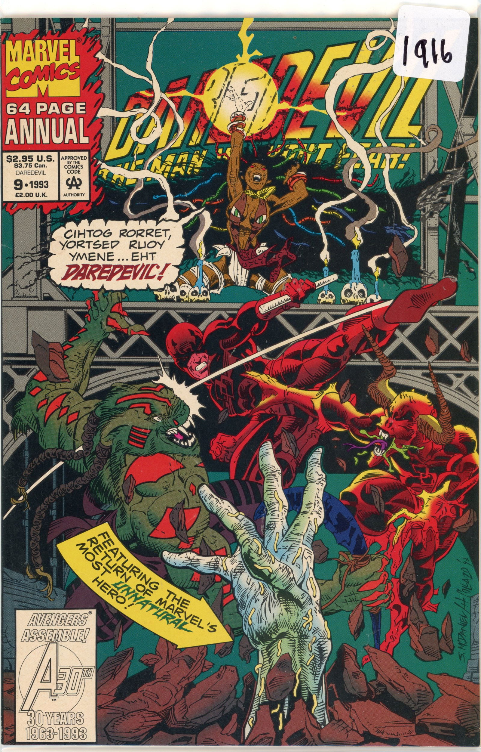 1993 Marvel Daredevil Issue 9 (1 of 1)