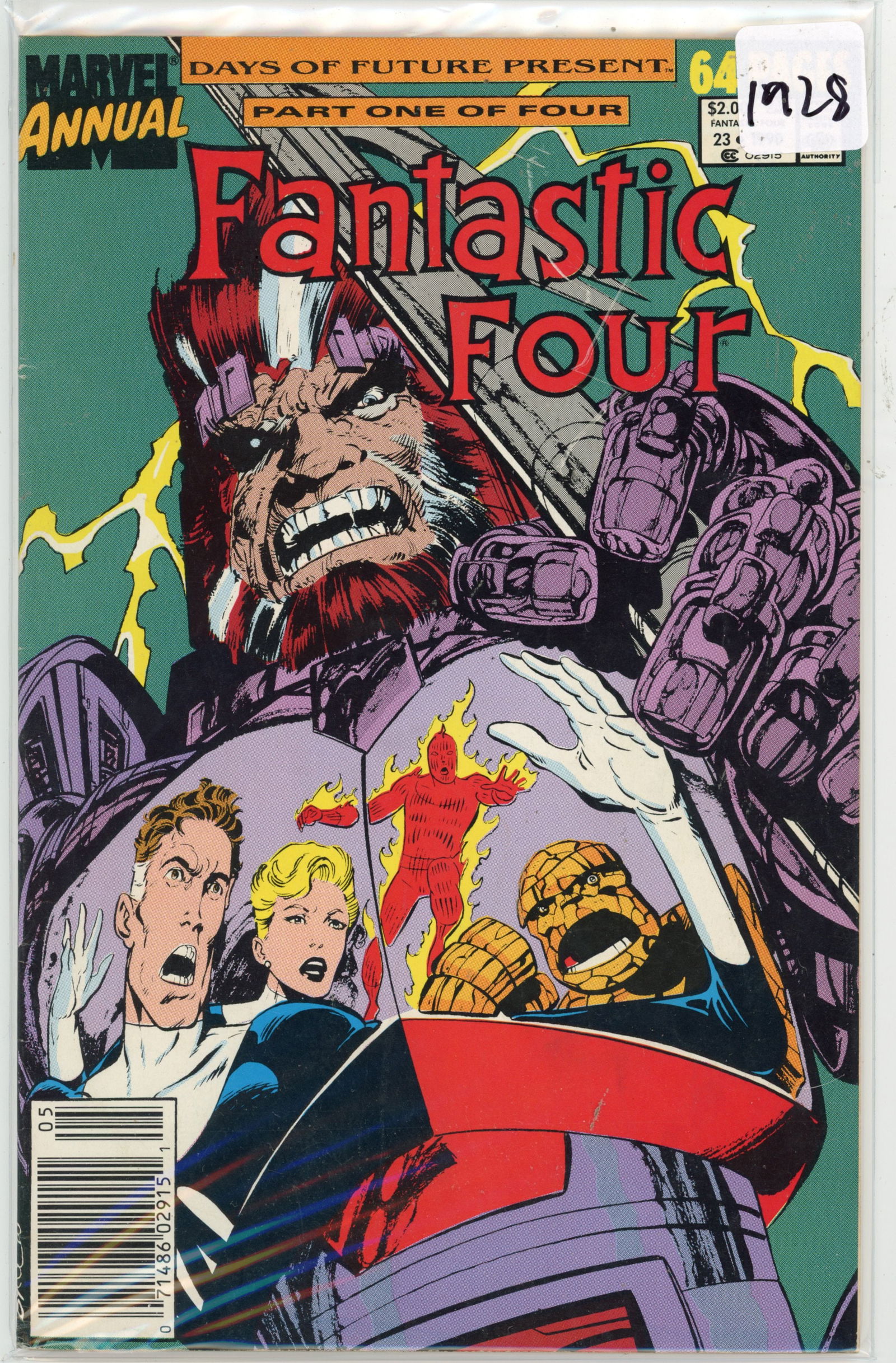 1990 Marvel Fantasric Four Issue 23 (1 of 1)