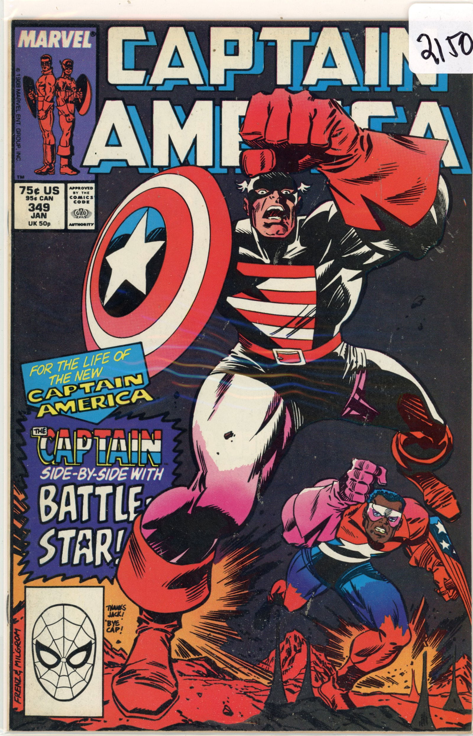 1988 Marvel Captain America Issue 349 (1 of 1)