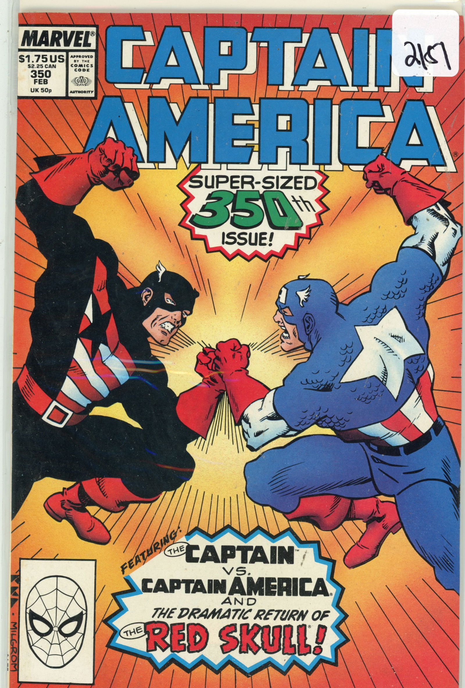 1988 Marvel Captain America Issue 350 (1 of 1)