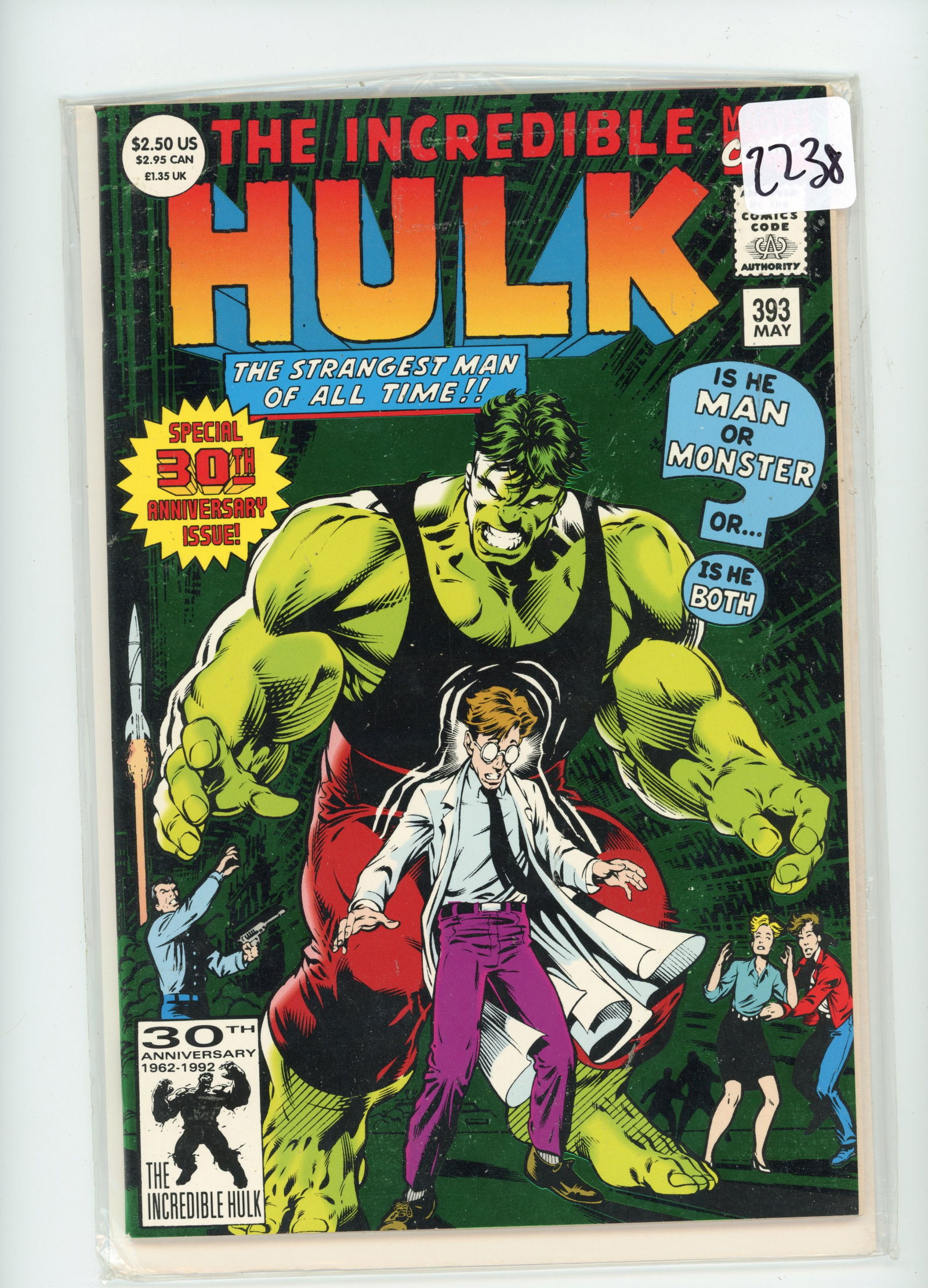 1992 Marvel Hulk Issue 393 (1 of 1)