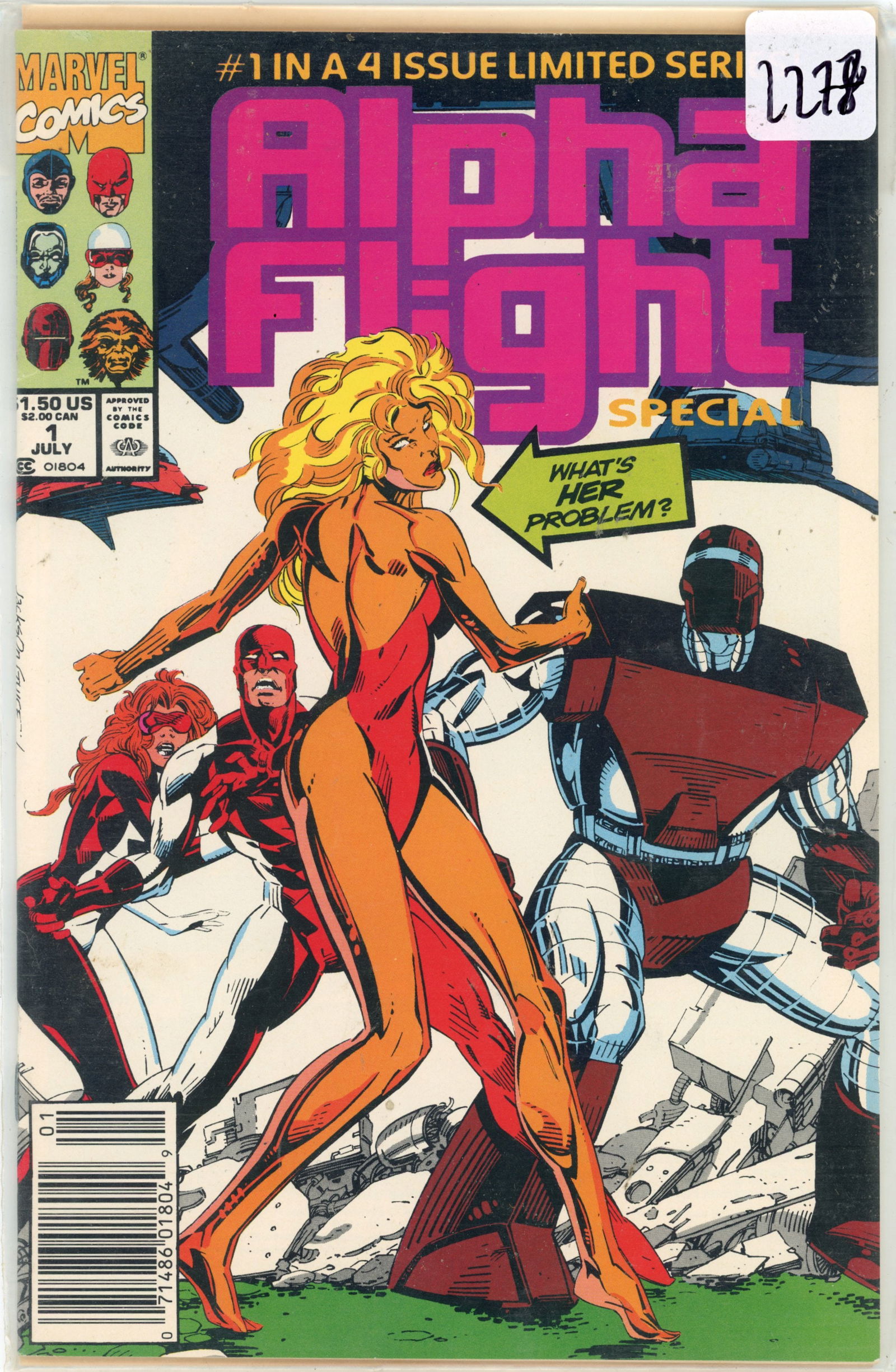 1991 Marvel Alpha Flight Issue 1 (1 of 1)