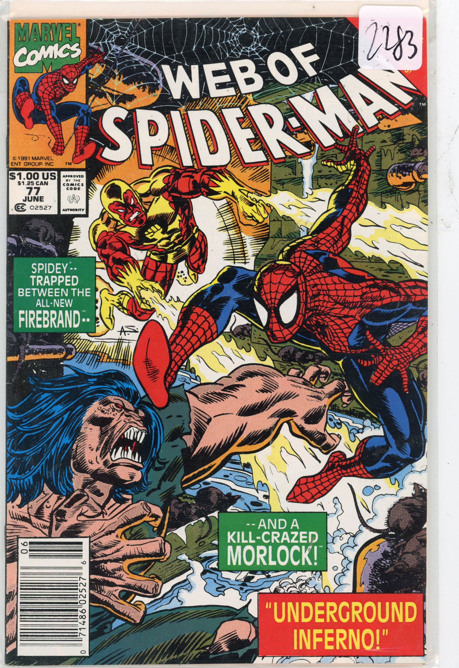1991 Marvel Spiderman Issue 77 (1 of 1)