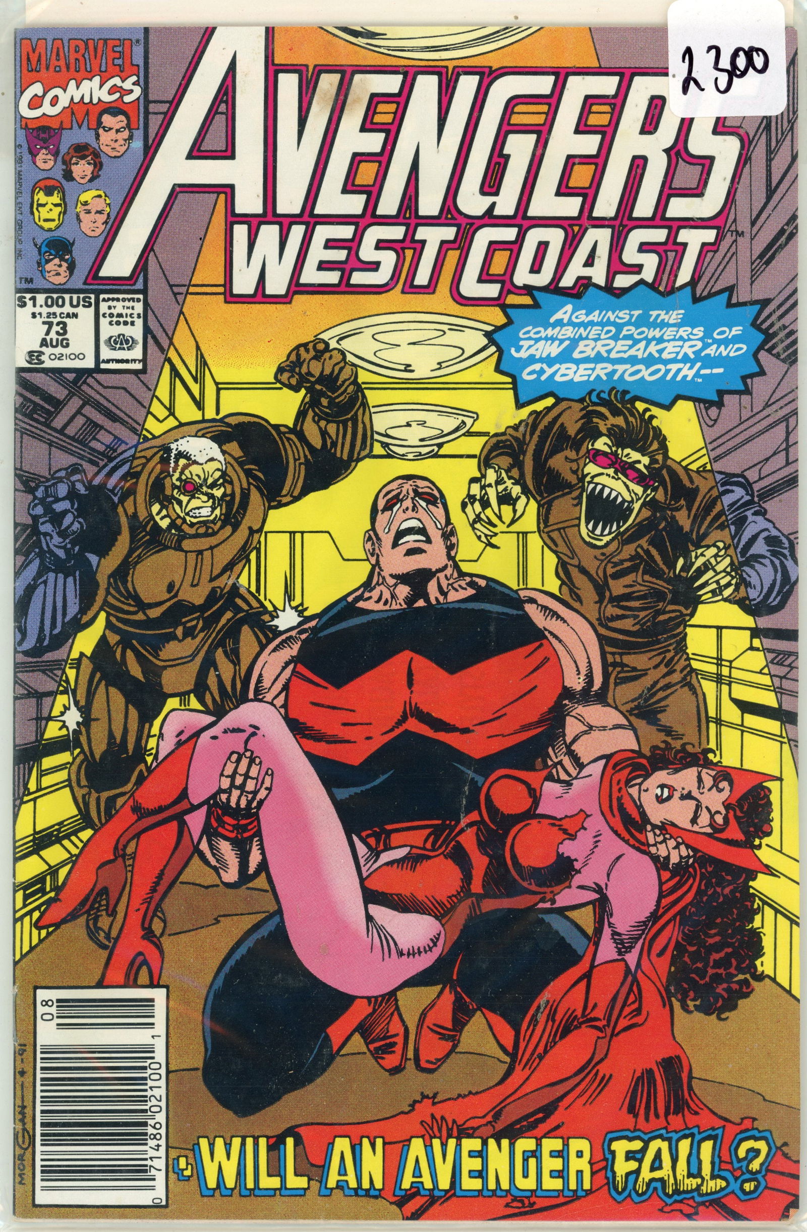 1991 Marvel West Coast Avengers Issue 73 (1 of 1)