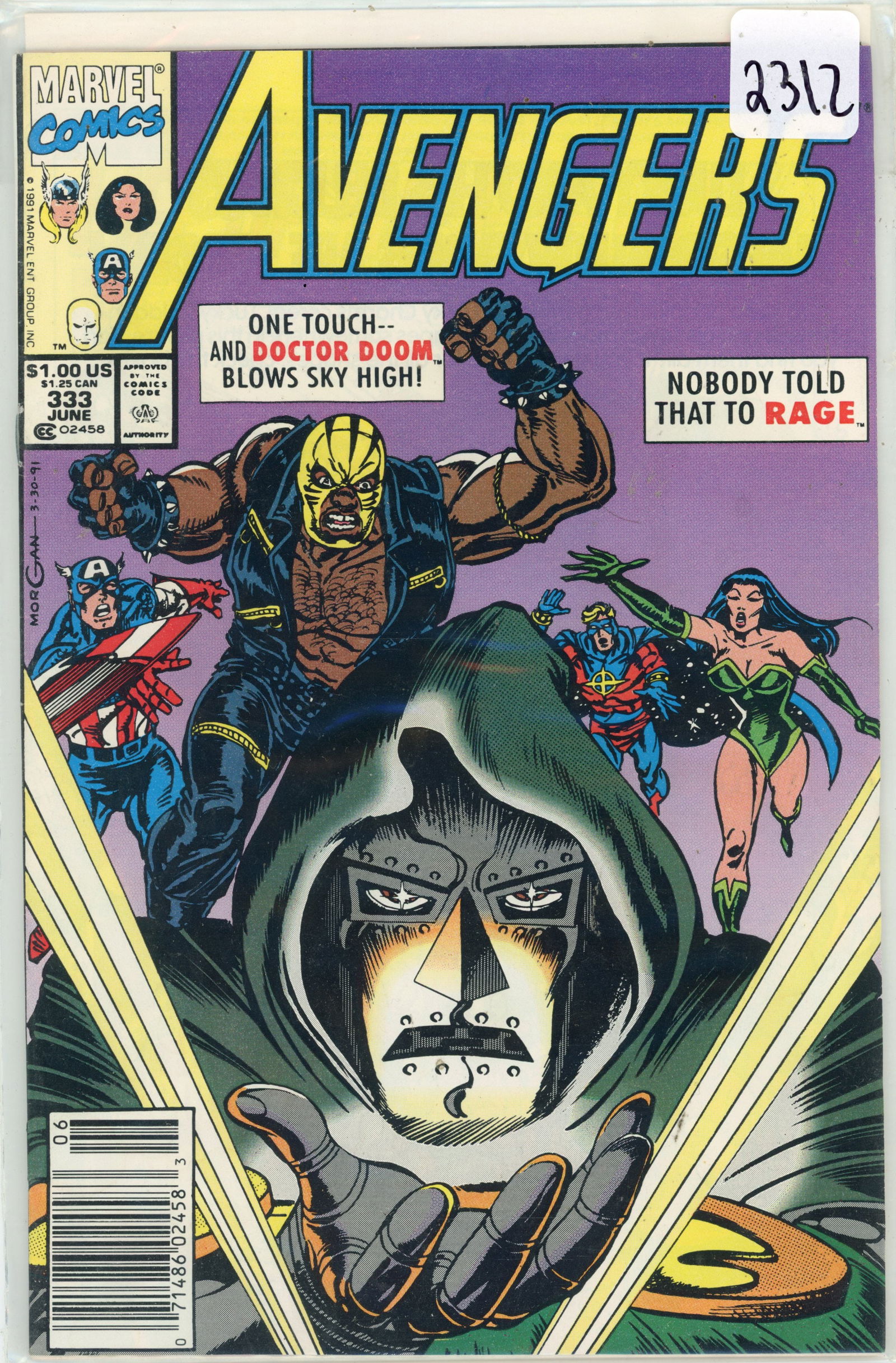 1991 Marvel Avengers Issue 333 (1 of 1)