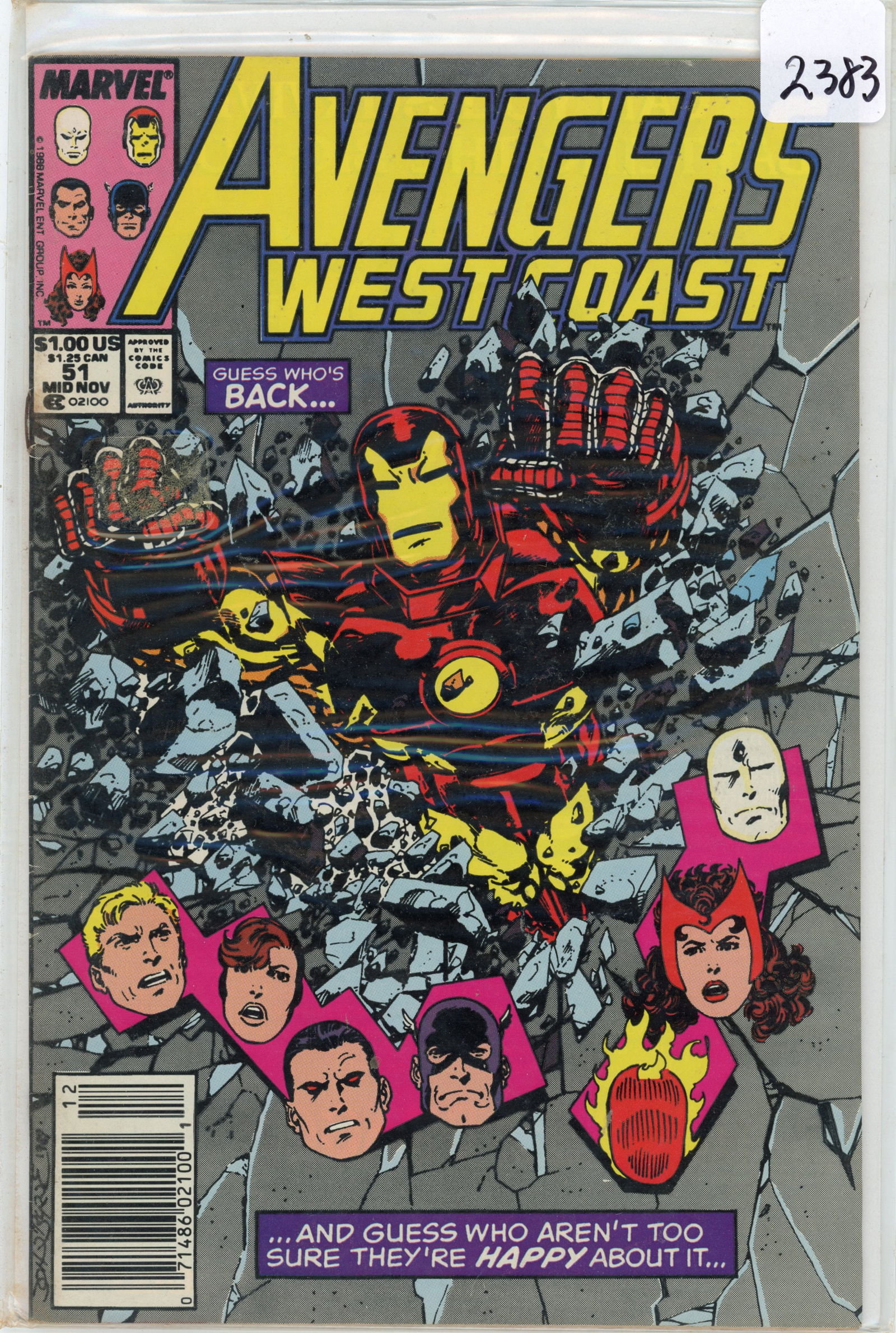 1988 Marvel Avengers Issue 51 (1 of 1)