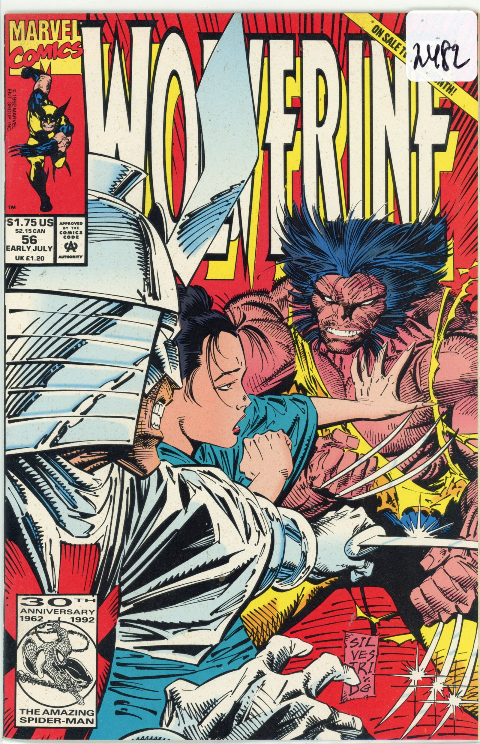 1992 Marvel Wolverine Issue 56 (1 of 1)