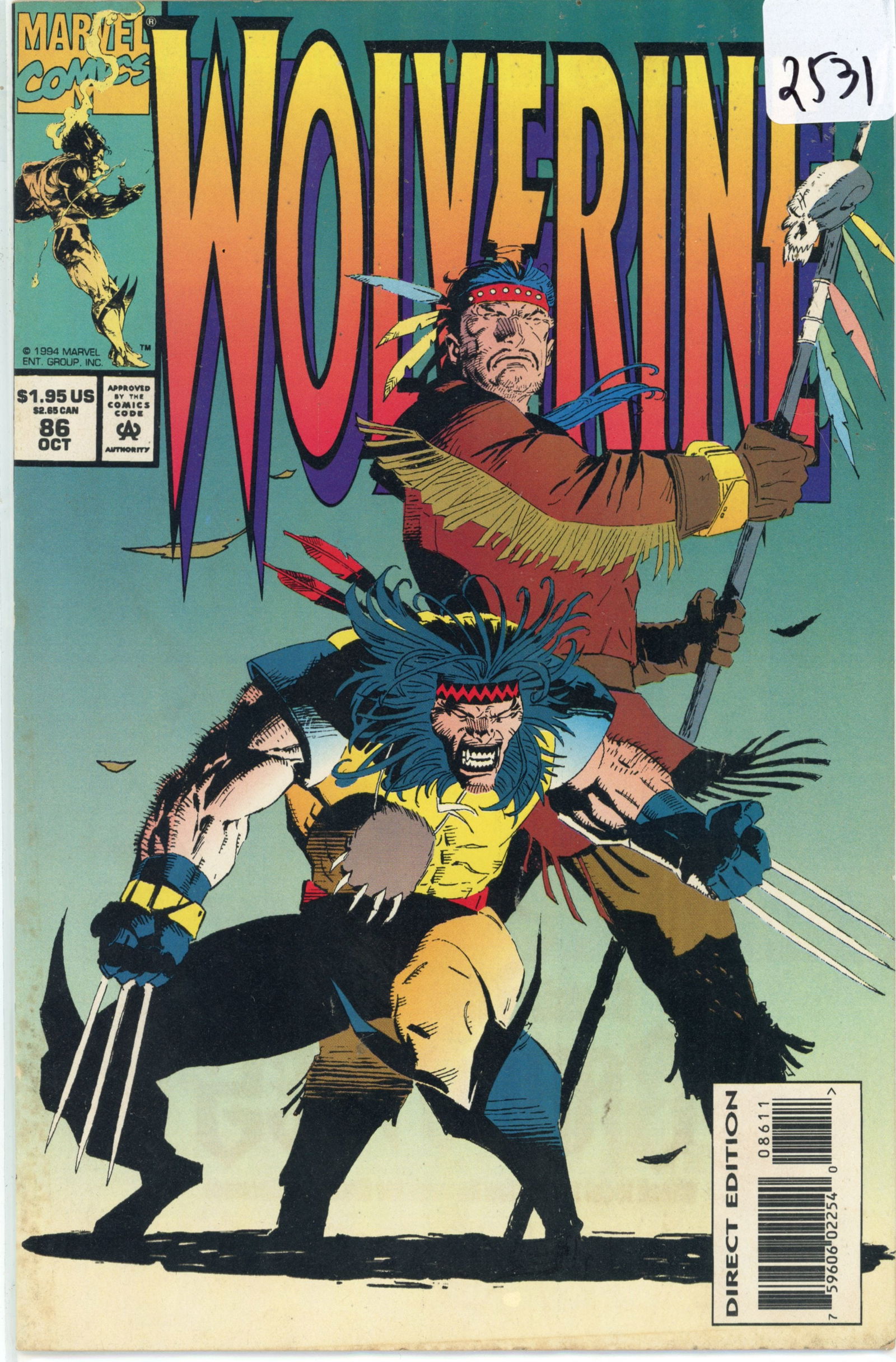 1994 Marvel Wolverine Issue 86 (1 of 1)