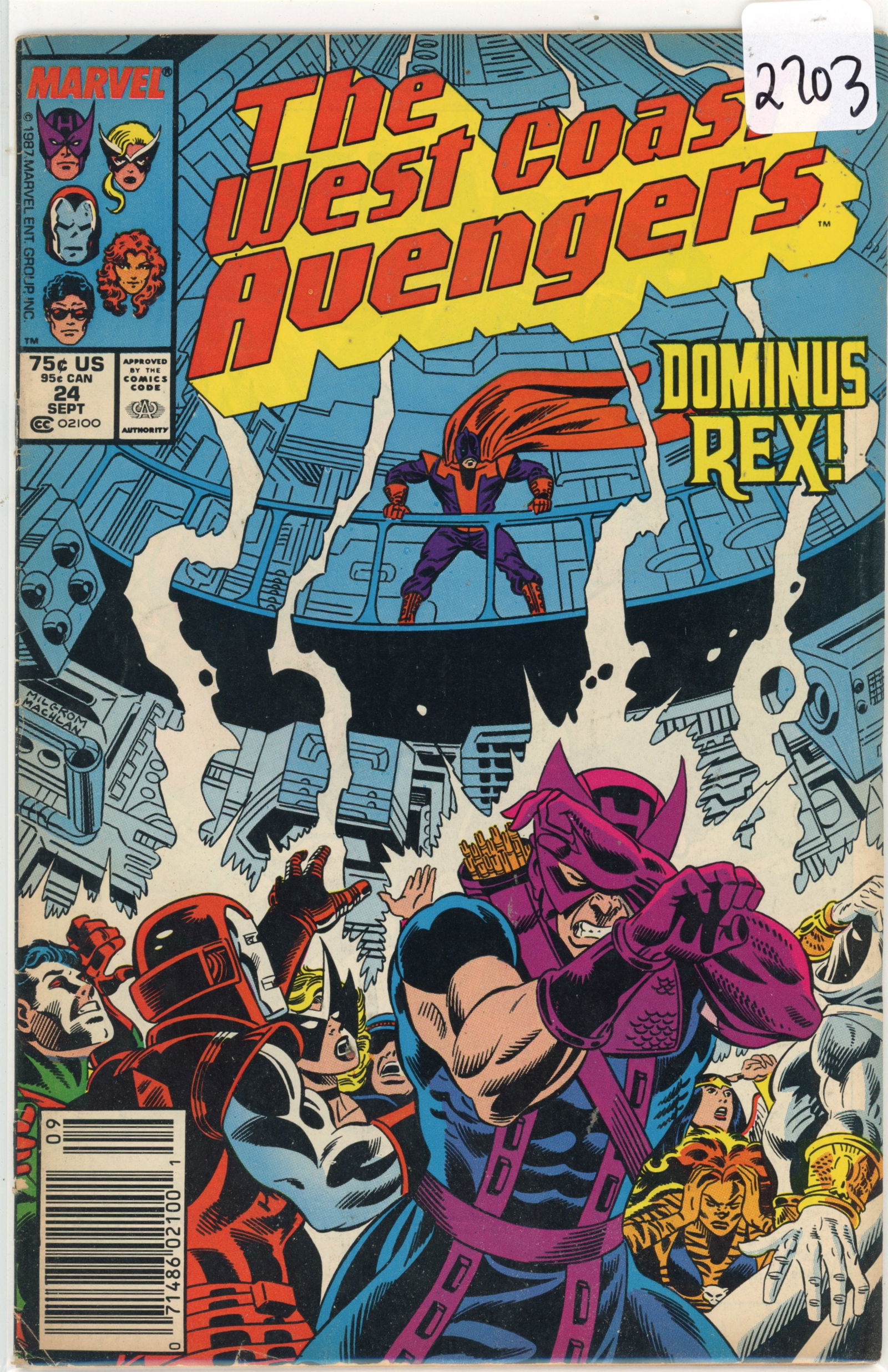 1987 Marvel West Coast Avengers Issue 24 (1 of 1)