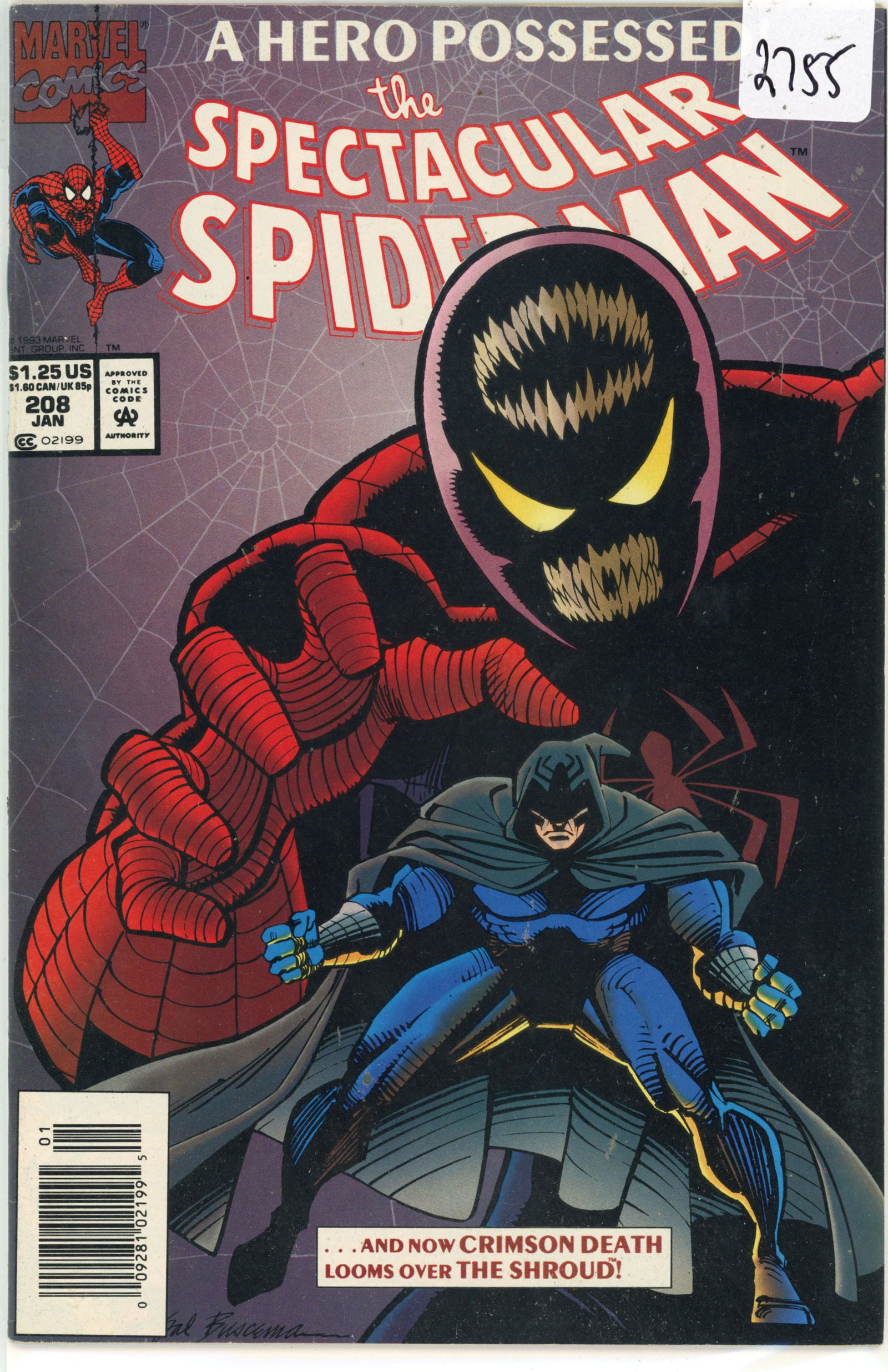 1993 Marvel Spiderman Issue 208 (1 of 1)