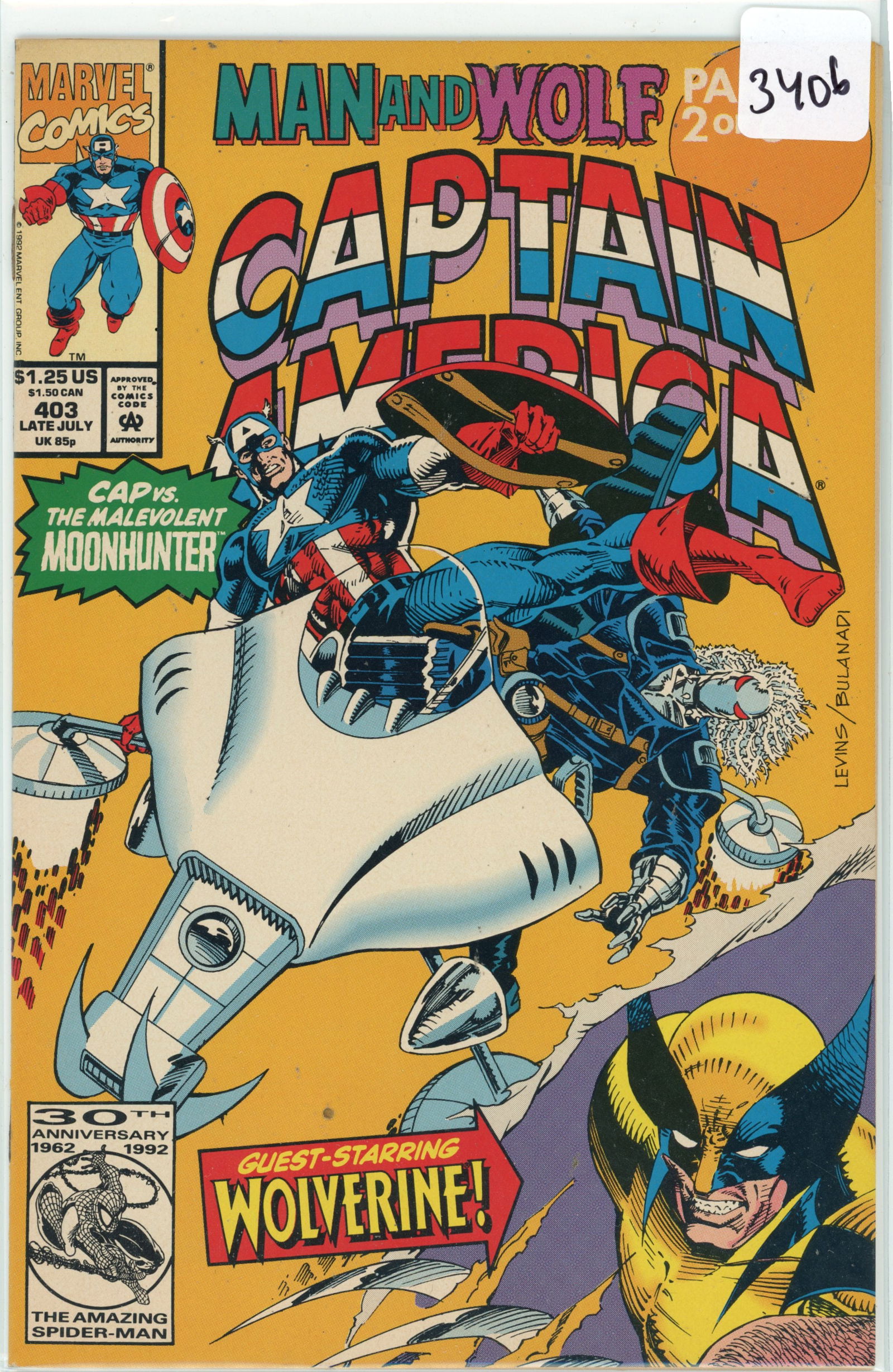1992 Marvel Captain America Issue 403 (1 of 1)