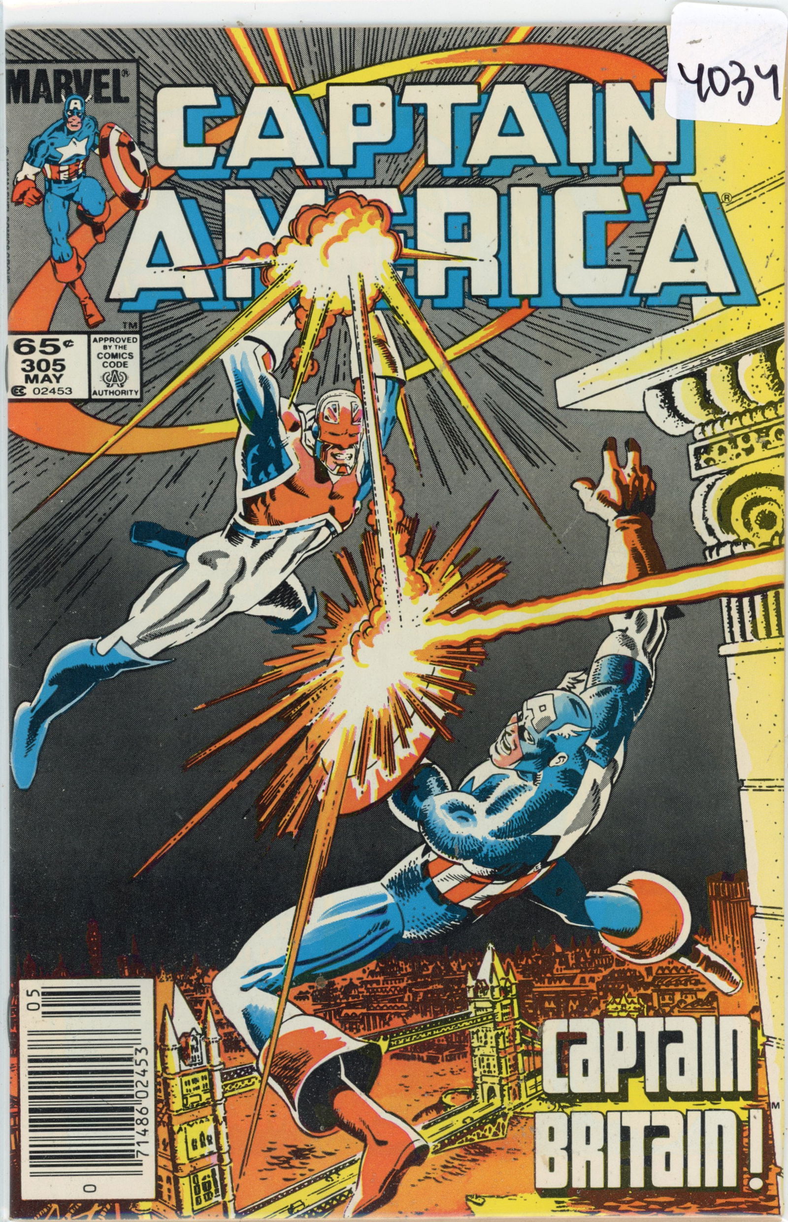 1985 Marvel Captain America Issue 305 (1 of 1)
