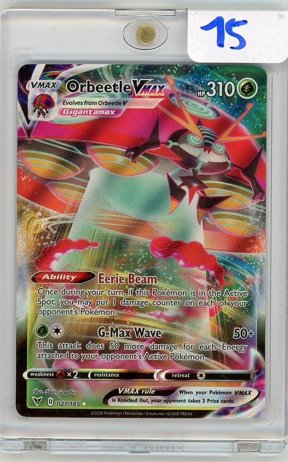Orbeetle Vmax Pokemon Card (1 of 1)