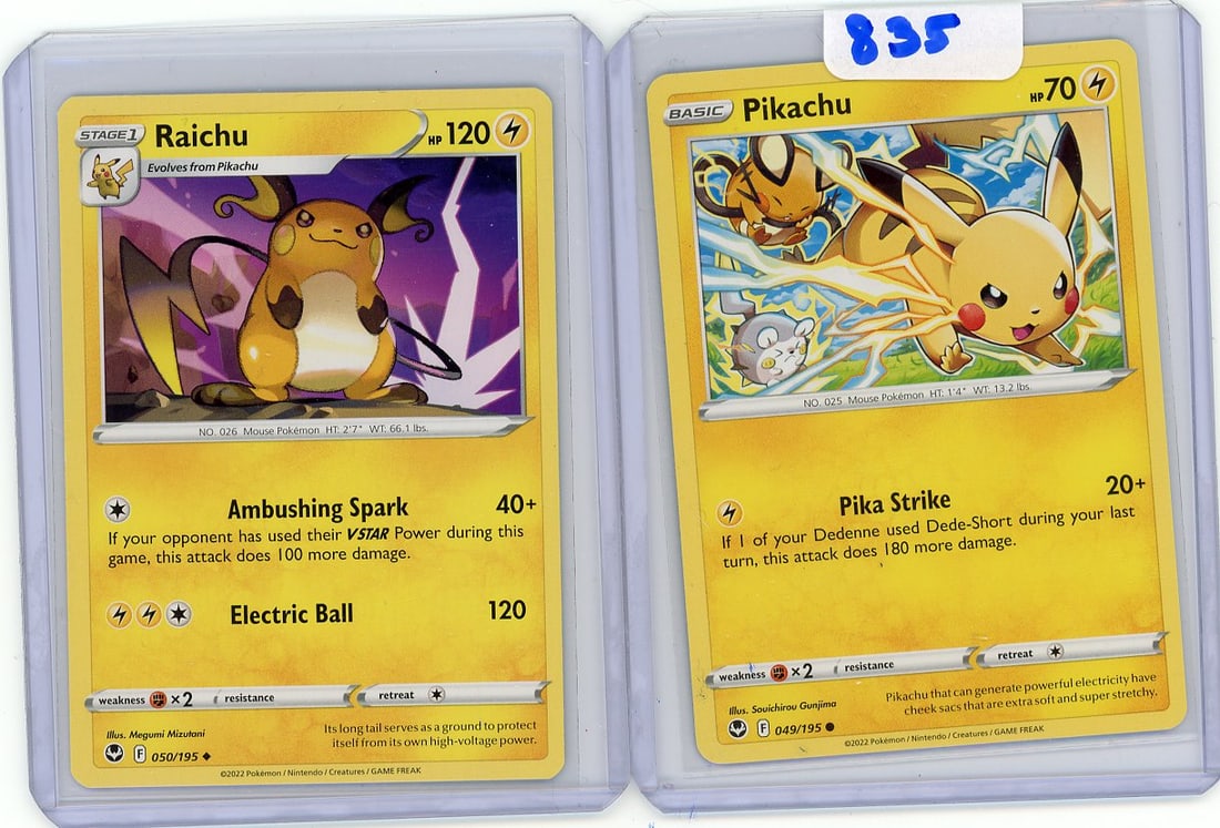 Lot Of Pikachu & Raichu Cards: Lot Of Pikachu & Raichu Cards
