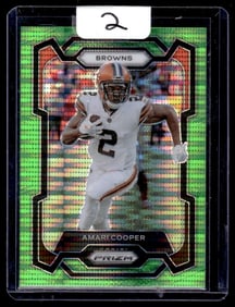 2023 Amari Cooper Panini Prizm/Green Pulsar Prizm