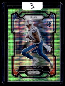 2023 Justin Shorter Panini Prizm/Green Pulsar Prizm RC
