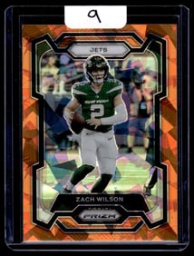 2023 Zach Wilson Panini Prizm/Orange Cracked Ice Prizm