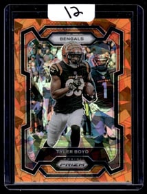 2023 Tyler Boyd Panini Prizm/Orange Cracked Ice Prizm