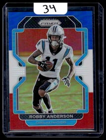 2021 Robby Anderson Panini Prizm/Red White Blue Prizm