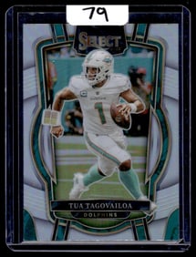 2022 Tua Tagovailoa Panini Select/Silver Prizm