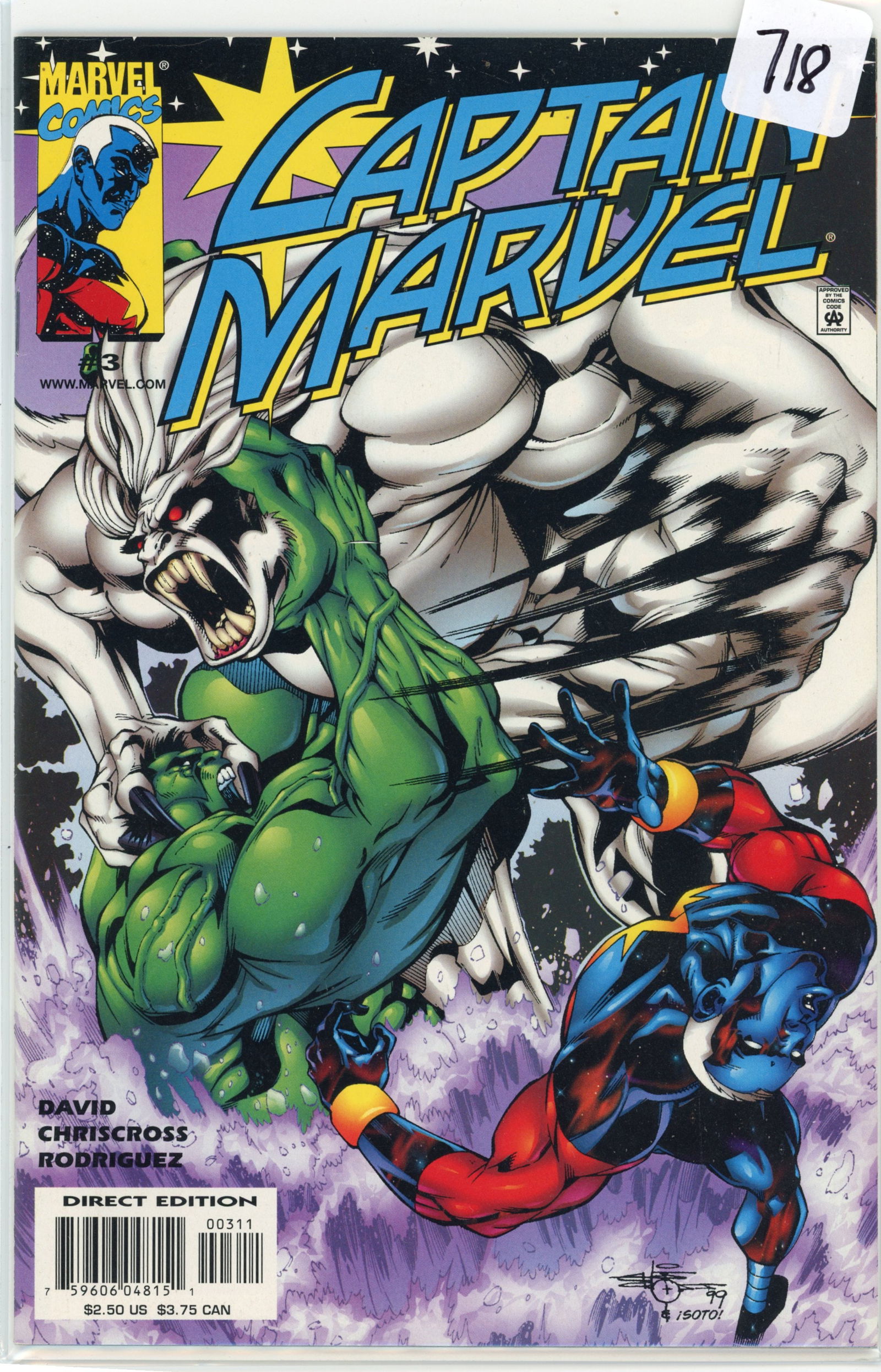 1999 Marvel Captain Marvel Issue 3 (1 of 1)