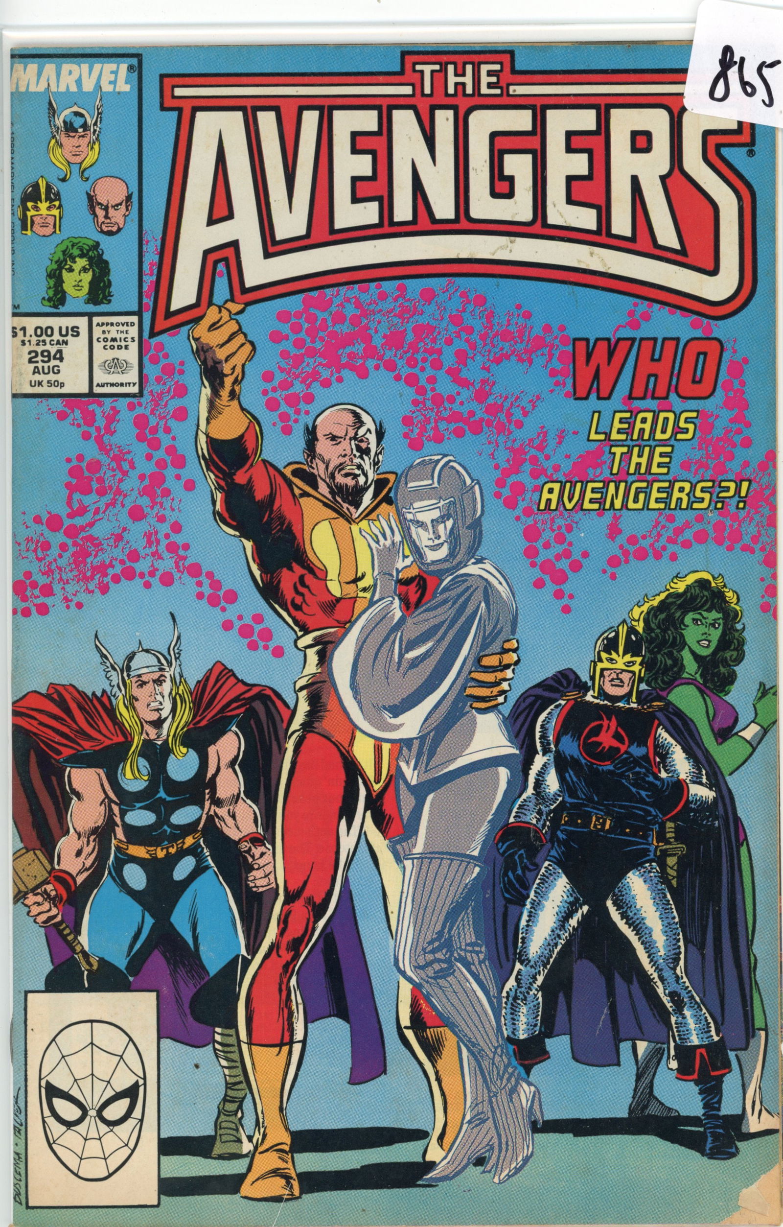 1988 Marvel Avengers Issue 294 (1 of 1)