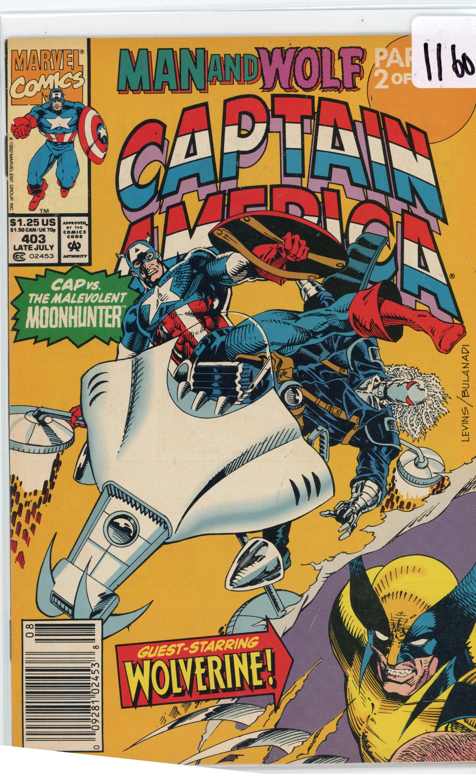 1992 Captain America Issue 403 (1 of 1)