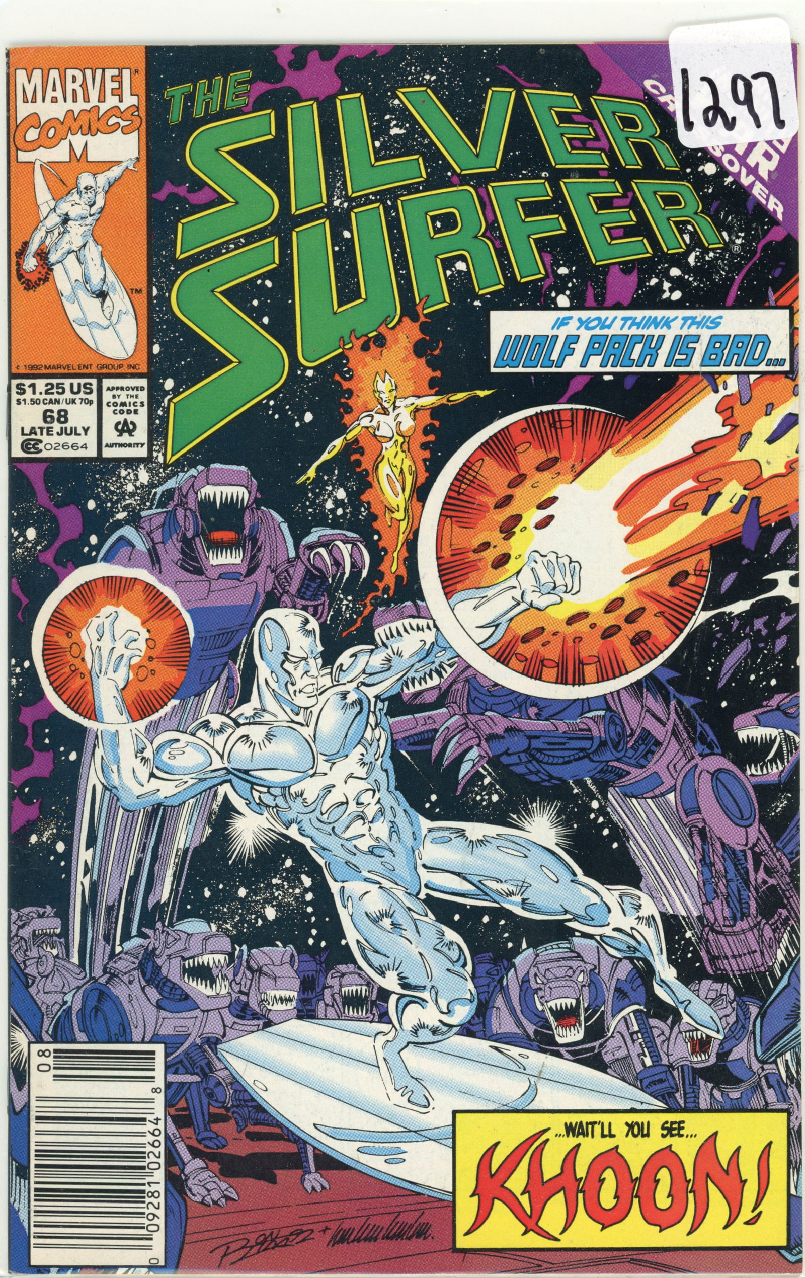1992 Marvel Silver Sulfer Issue 68 (1 of 1)