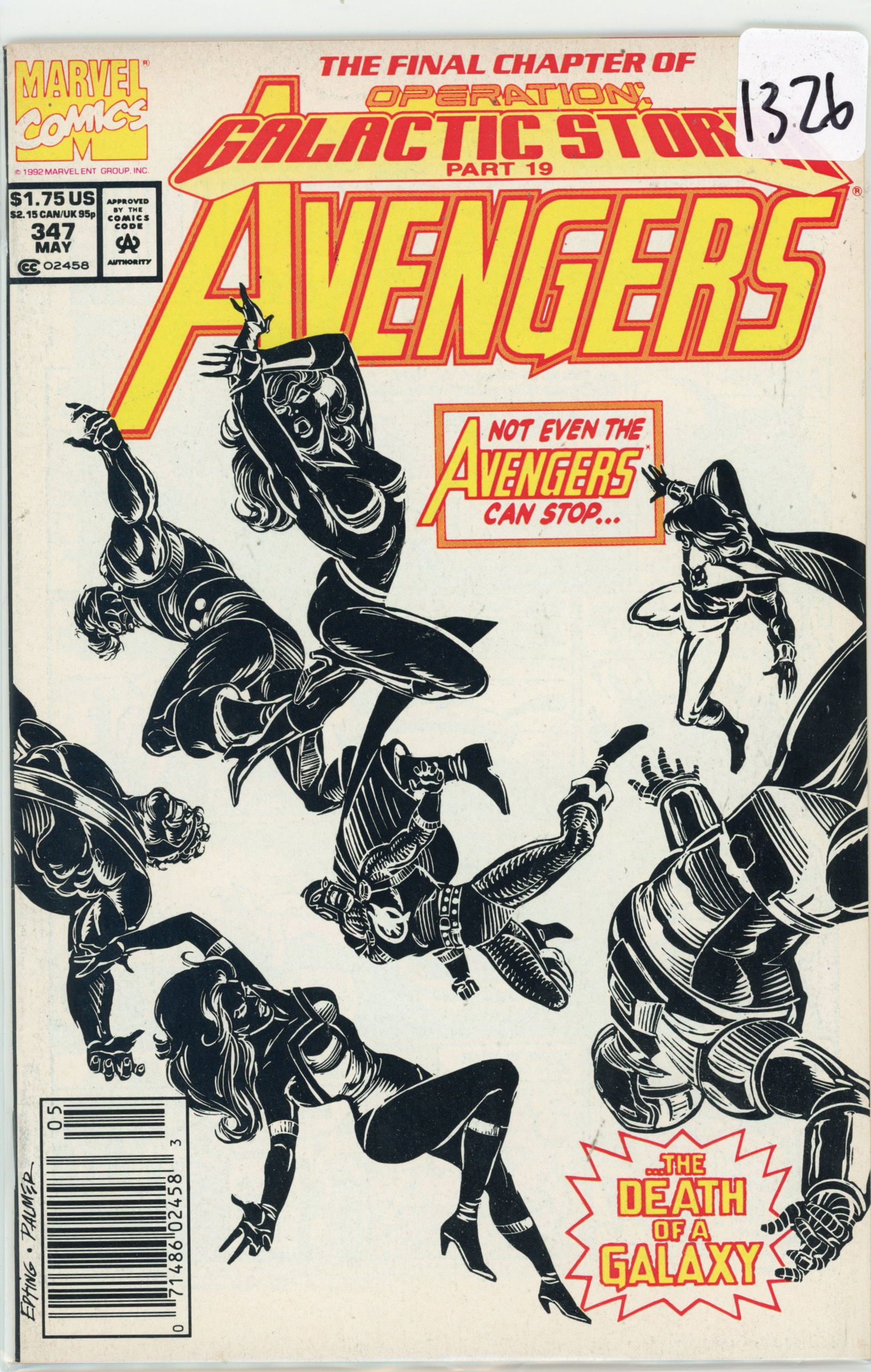 1992 Marvel Avengers Issue 347 (1 of 1)