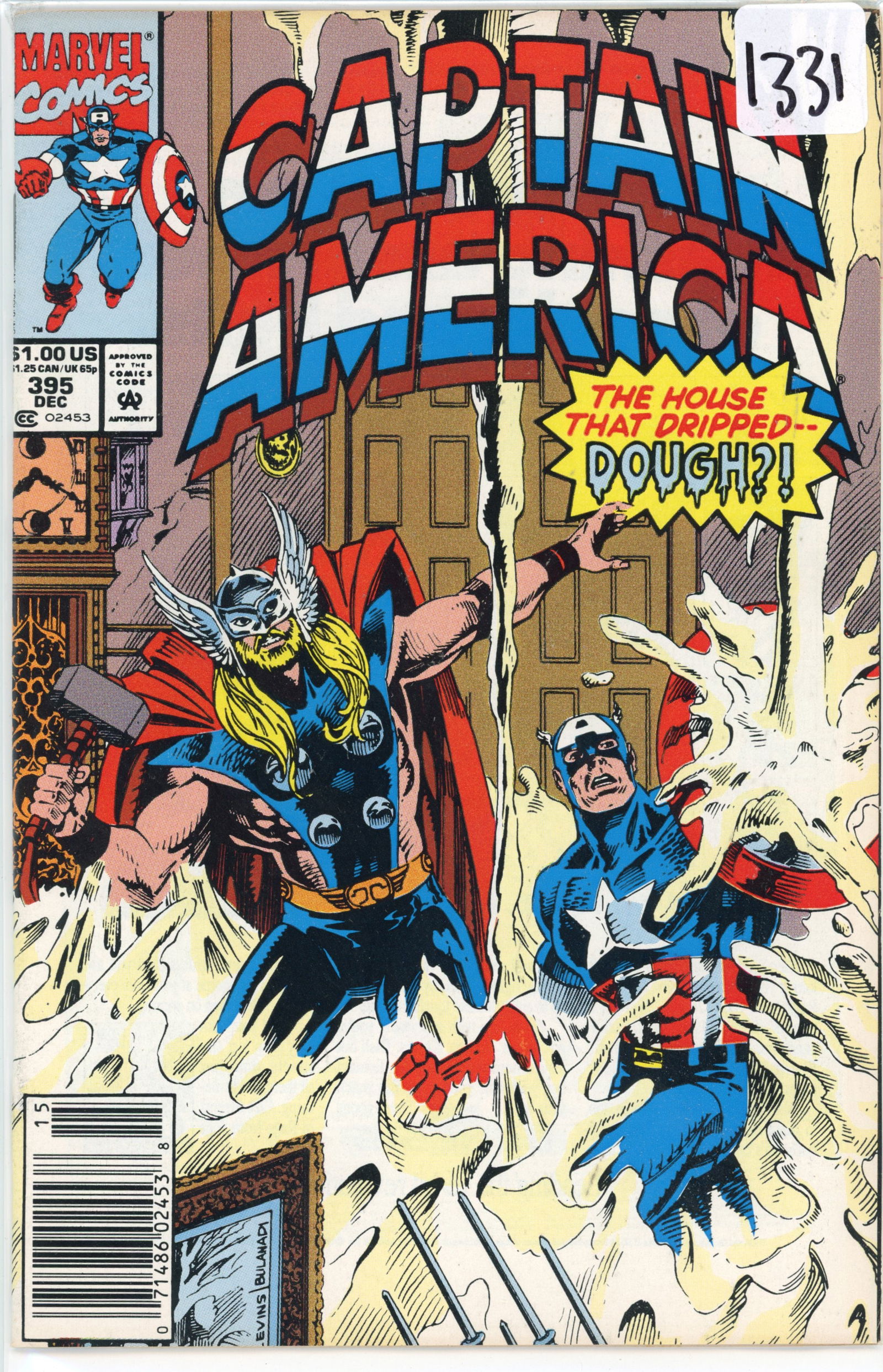 1991 Marvel Captain America Issue 395 (1 of 1)