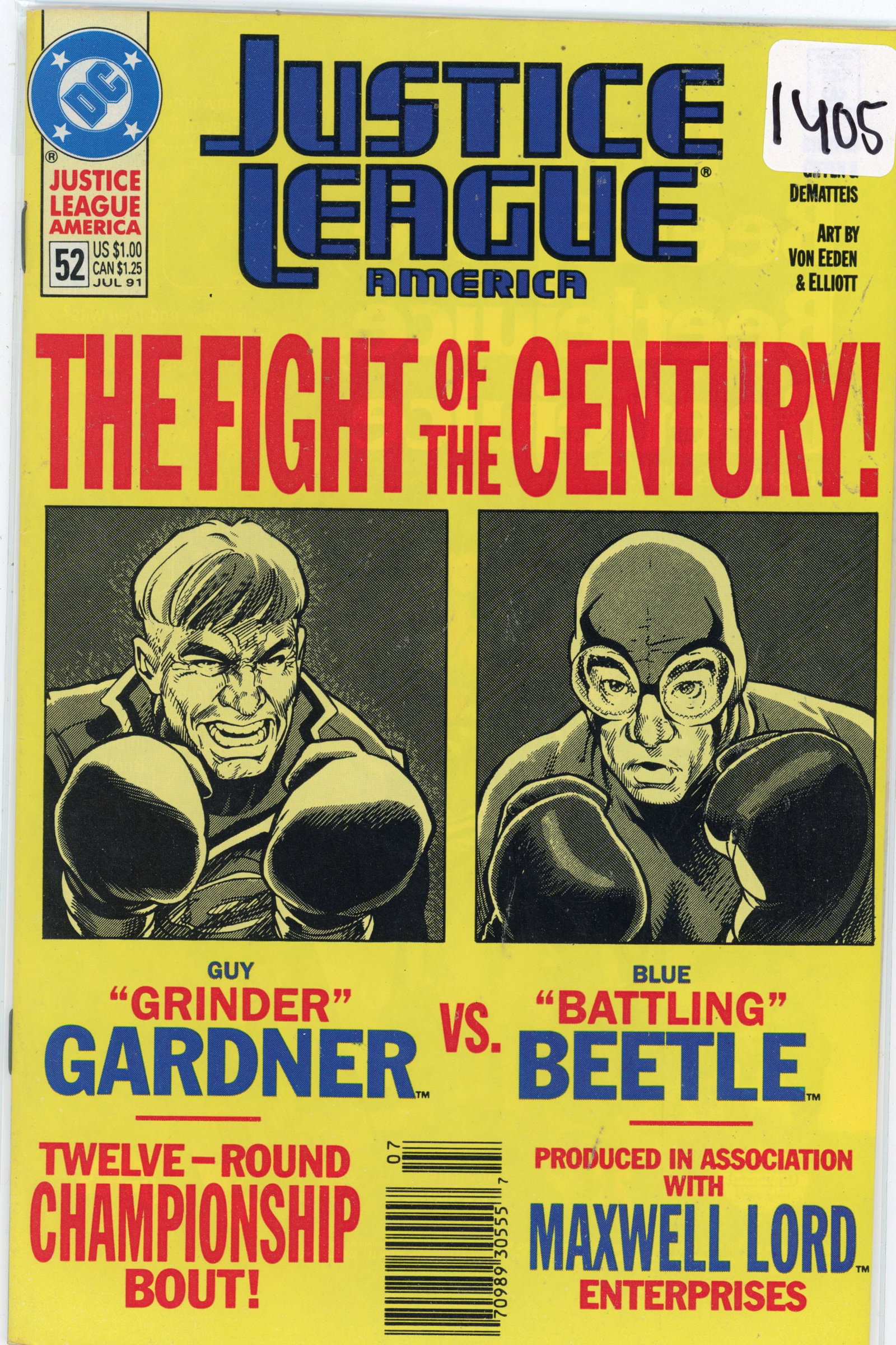 1991 DC Justice League Issue 52 (1 of 1)