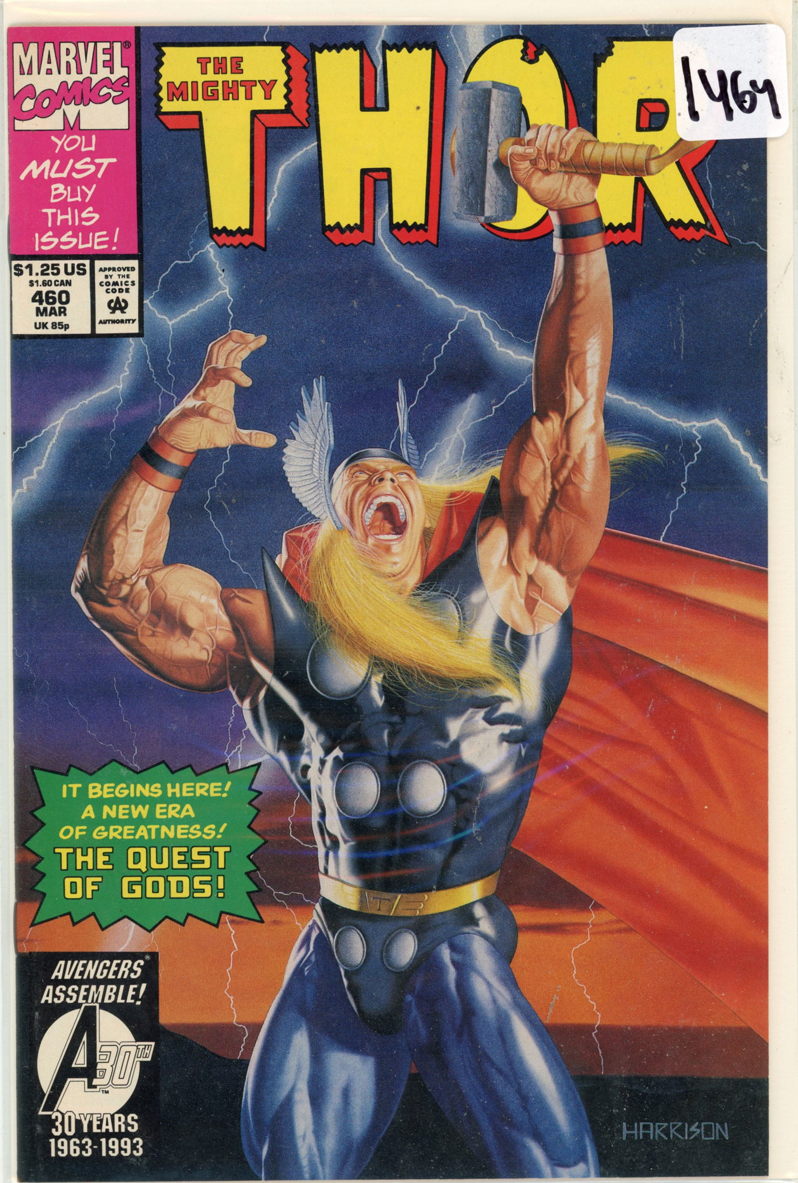 1993 Marvel Thor Issue 460 (1 of 1)