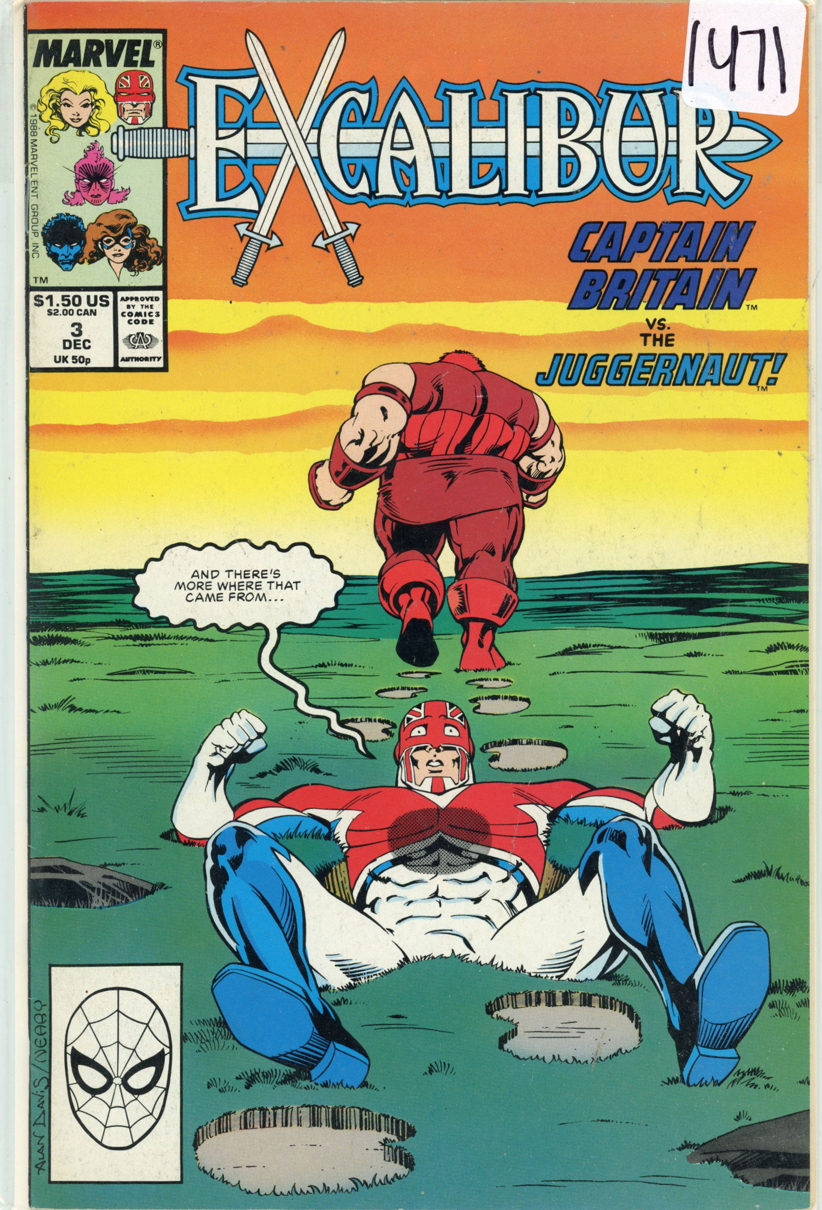 1988 Marvel EXCalibur Issue 3 (1 of 1)