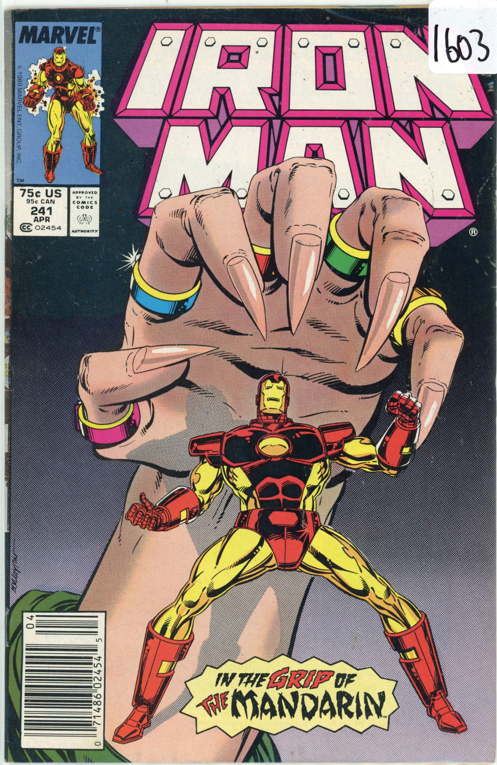 1989 Marvel Ironman Issue 241 (1 of 1)