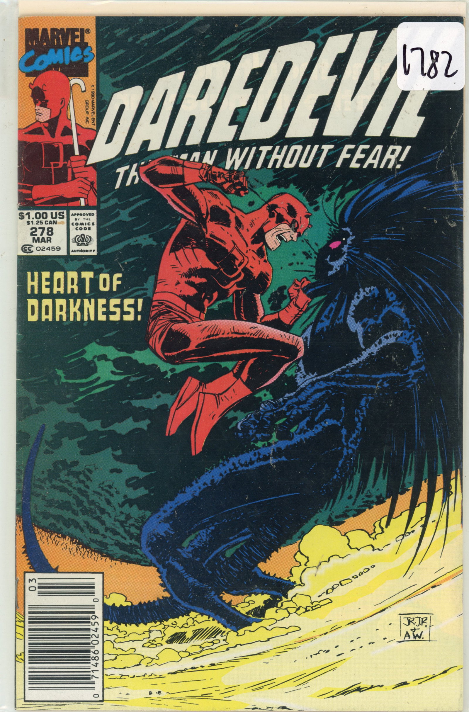 1990 Marvel Daredevil Issue 278 (1 of 1)